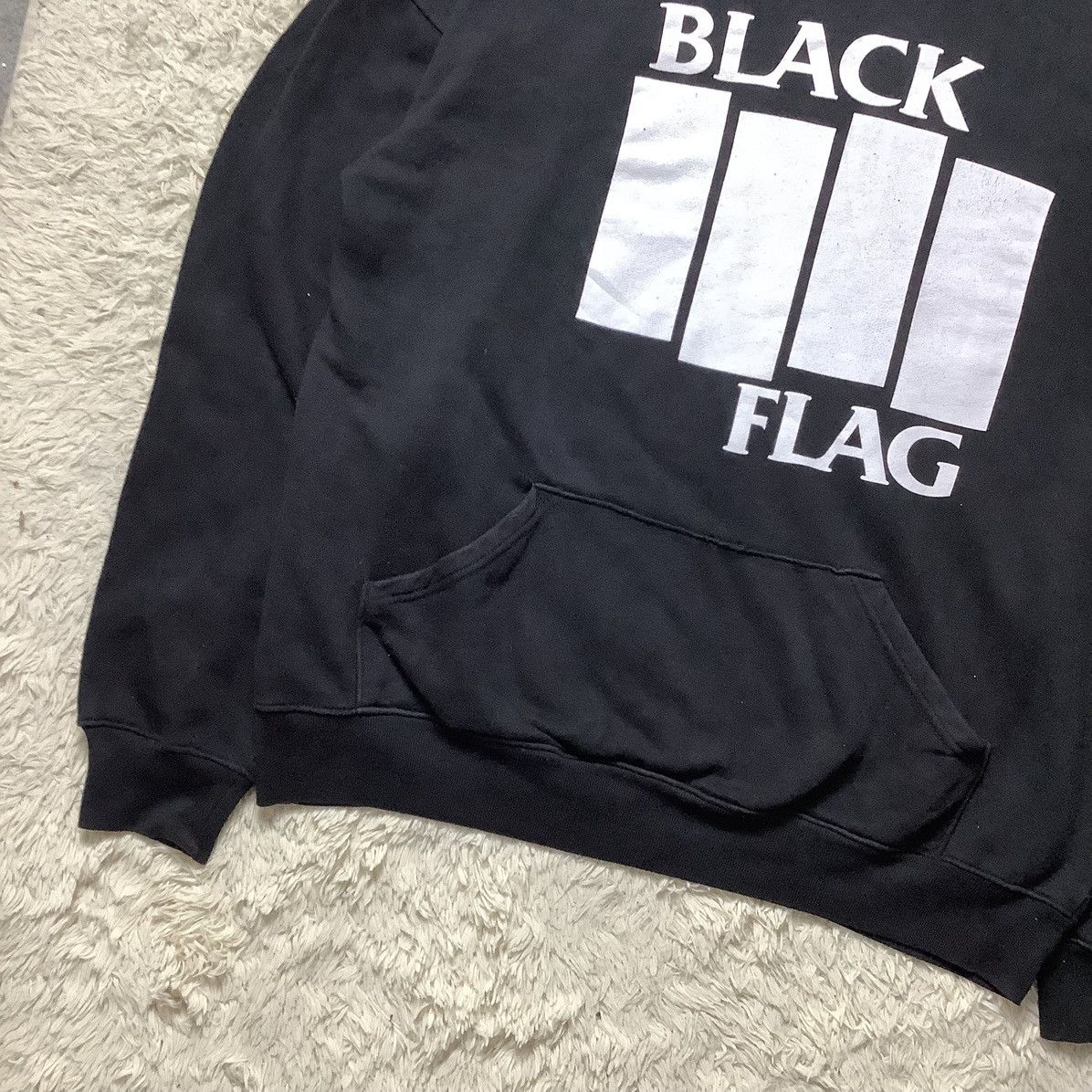 Vintage Rare Black Flag Hoodie Size US XL / EU 56 / 4 - 3 Thumbnail