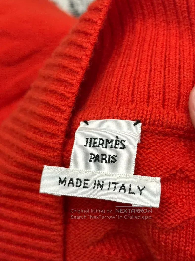 Hermes Hermes Dark engraved full-print wool knit dress Size XXS / US 00 / IT 34 - 2 Thumbnail