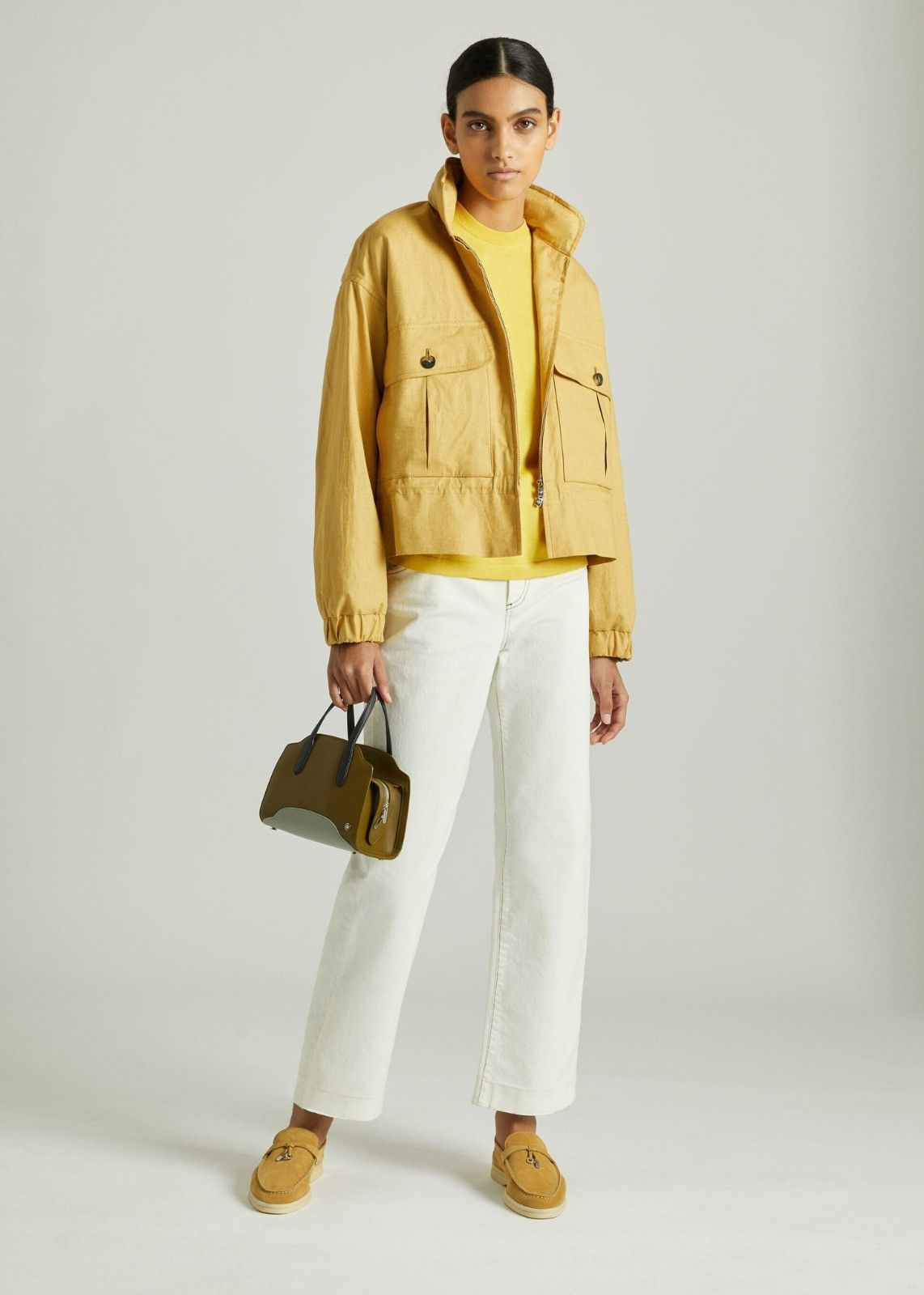 Loro Piana o1srvl11e0424 Sweater in Yellow Size L / US 10 / IT 46 - 2 Thumbnail