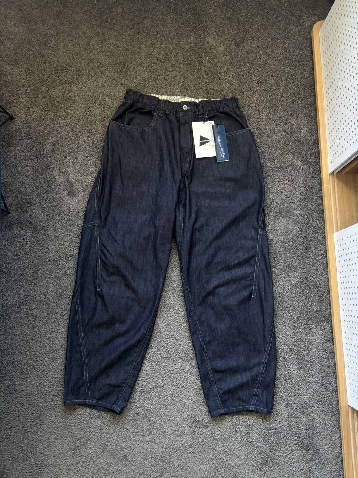 And Wander And Wander Dry Easy Denim Wide Pant Size US 30 / EU 46 - 1 Thumbnail