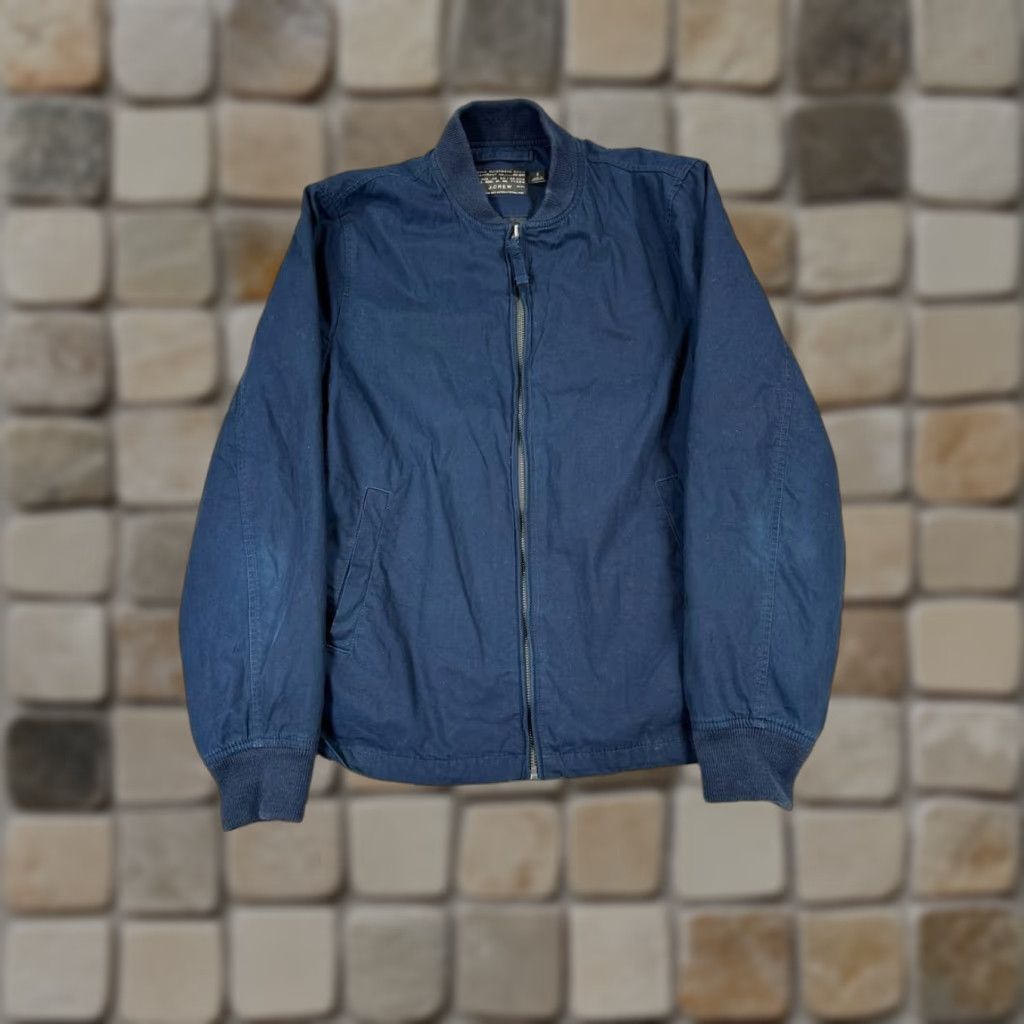 J.Crew J.Crew Jacket Mens Small Blue Cotton Full Zip Bomber Size US S / EU 44-46 / 1 - 1 Thumbnail