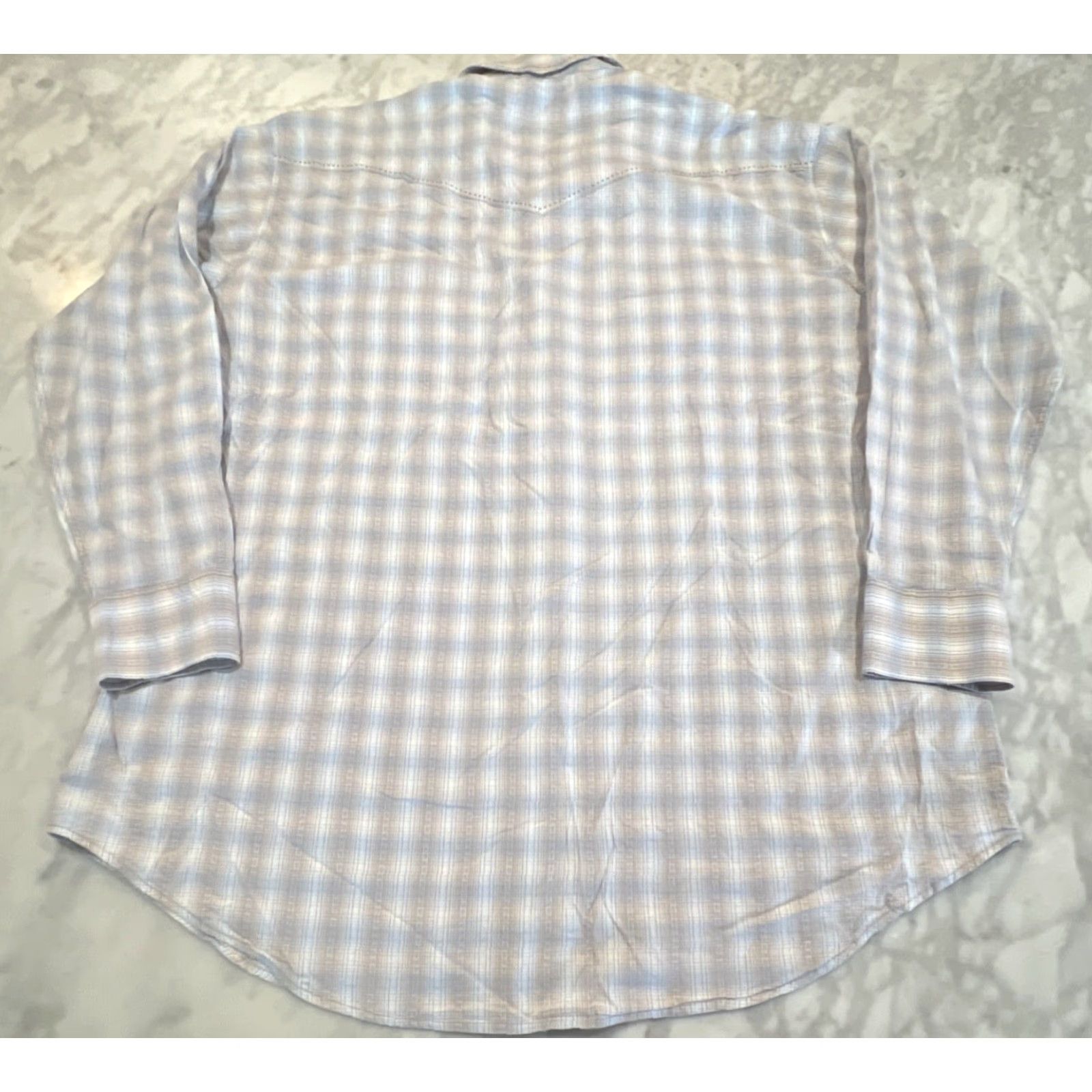 Vintage B&D Panhandle Slim Pearl Snap Shirt Men 2XL Western Cowboy Rockabilly Plaid Long Sleeve Size US XXL / EU 58 / 5 - 6 Thumbnail