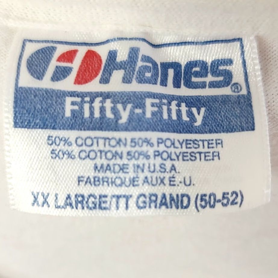 Hanes VINTAGE Gordon Setter T Shirt Mens 2XL White Cotton Blend Hanes 80s 90s Dog GSCA Rescue Made In USA Mens Size US XXL / EU 58 / 5 - 7 Thumbnail