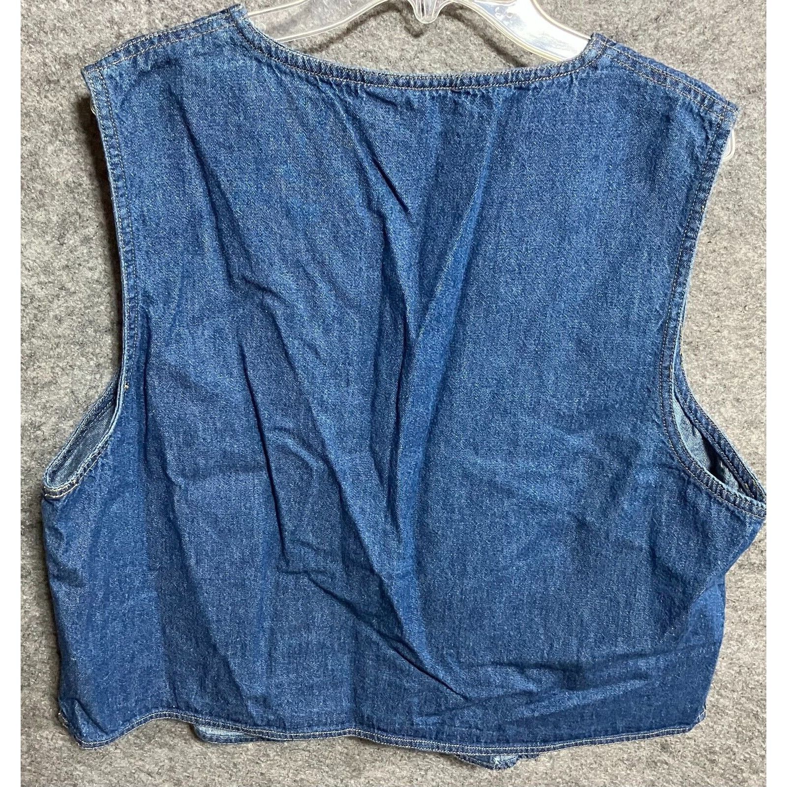 Other Vintage Quacker Factory Denim Christmas Vest L Noahs Ark Size L / US 10 / IT 46 - 2 Thumbnail