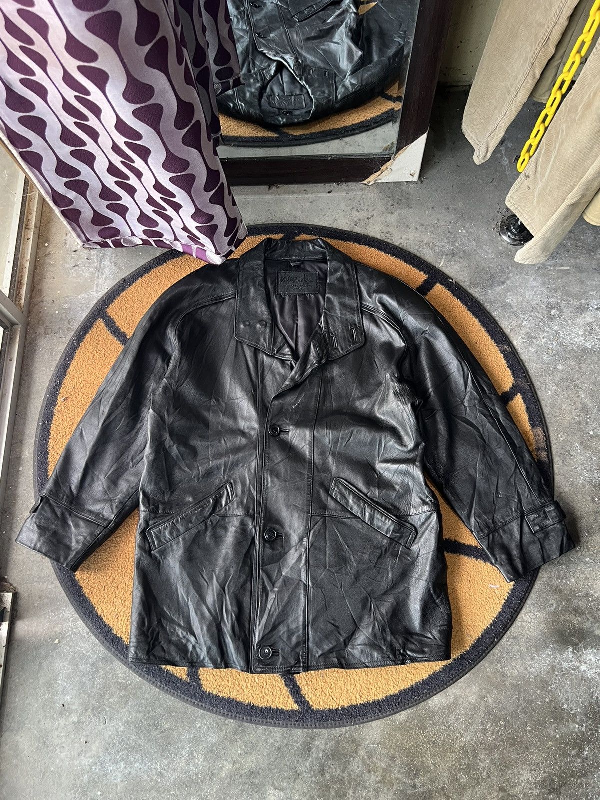bell maxim☆羊革☆ leather 'bomber jacket メンズ