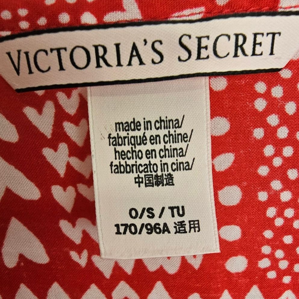 Victoria's Secret Victorias Secret Heart Kimono OS Cover Up Romantic Sheer Size ONE SIZE - 6 Thumbnail