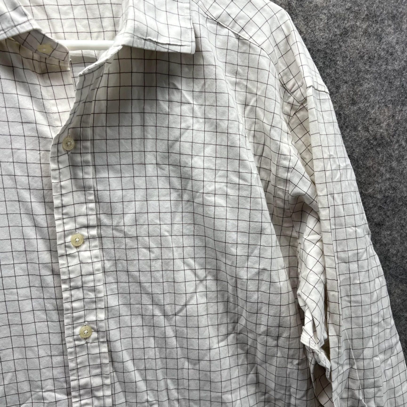 Ralph Lauren Ralph Lauren Golf Shirt Men XL White Button-Down Vintage Knit Cotton Beig­e Casual Everyday Button-Up Size US XL / EU 56 / 4 - 4 Thumbnail