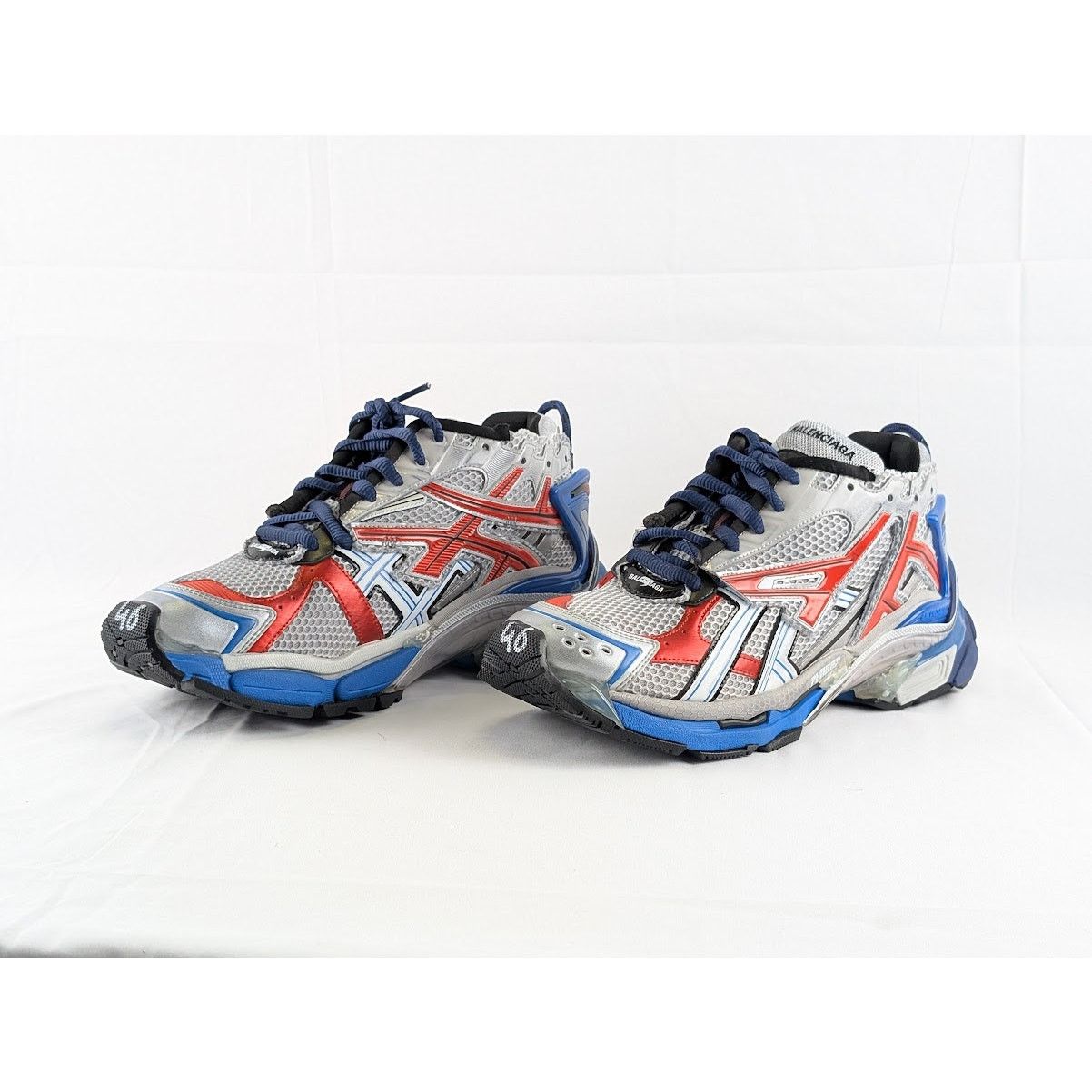 Balenciaga o1rshd1 Mesh Rubber Runner in Multicolor Size US 13 / EU 46 - 10 Thumbnail