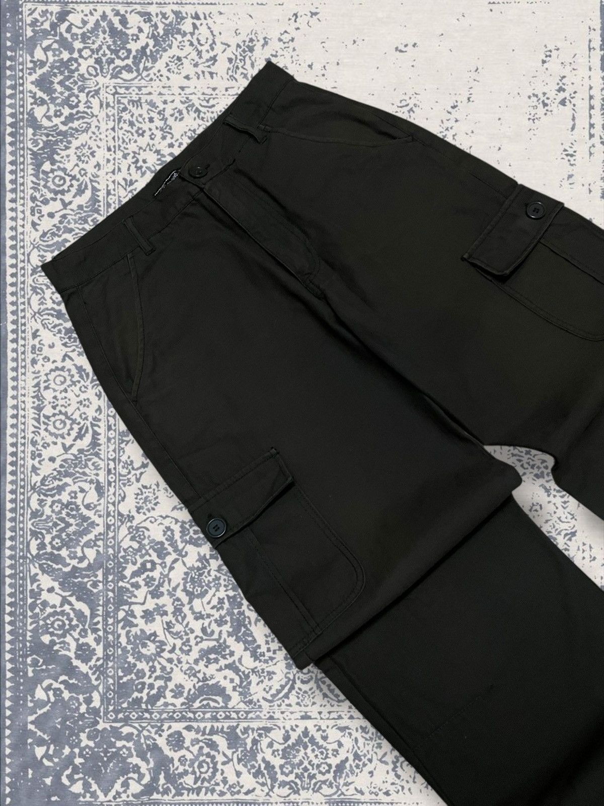 Vintage 90s Japan Designer Rectilina Cargo Mutlipocket Pant