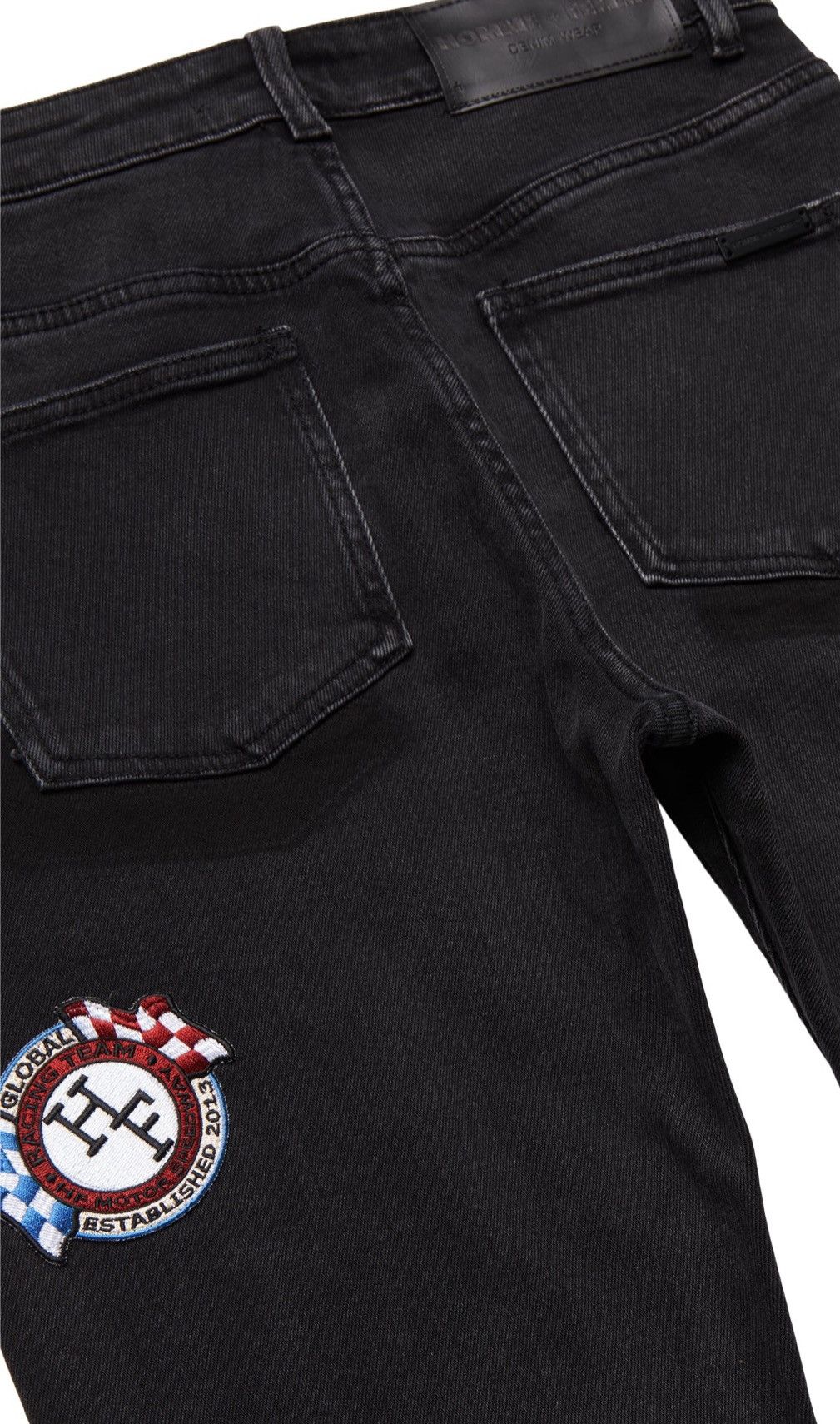 Homme + Femme La PATCHWORK DENIM PANT BLACK HOMME + FEMME Size US 34 / EU 50 - 4 Thumbnail