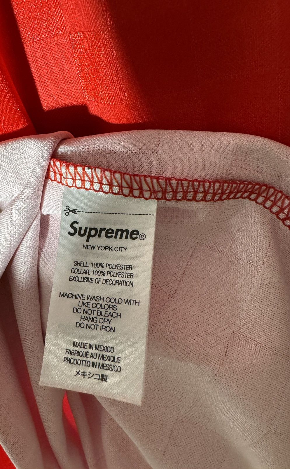 Supreme Supreme Soccer Jersey Split Football Black Red Oversized Size US XL / EU 56 / 4 - 9 Thumbnail
