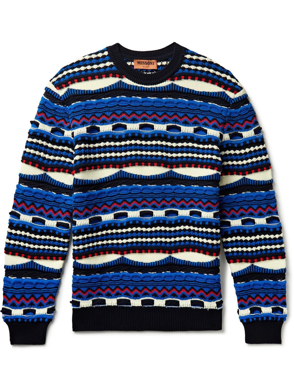 Missoni o1y0225 Crewneck Sweater in Multicolor Size US M / EU 48-50 / 2 - 1 Thumbnail