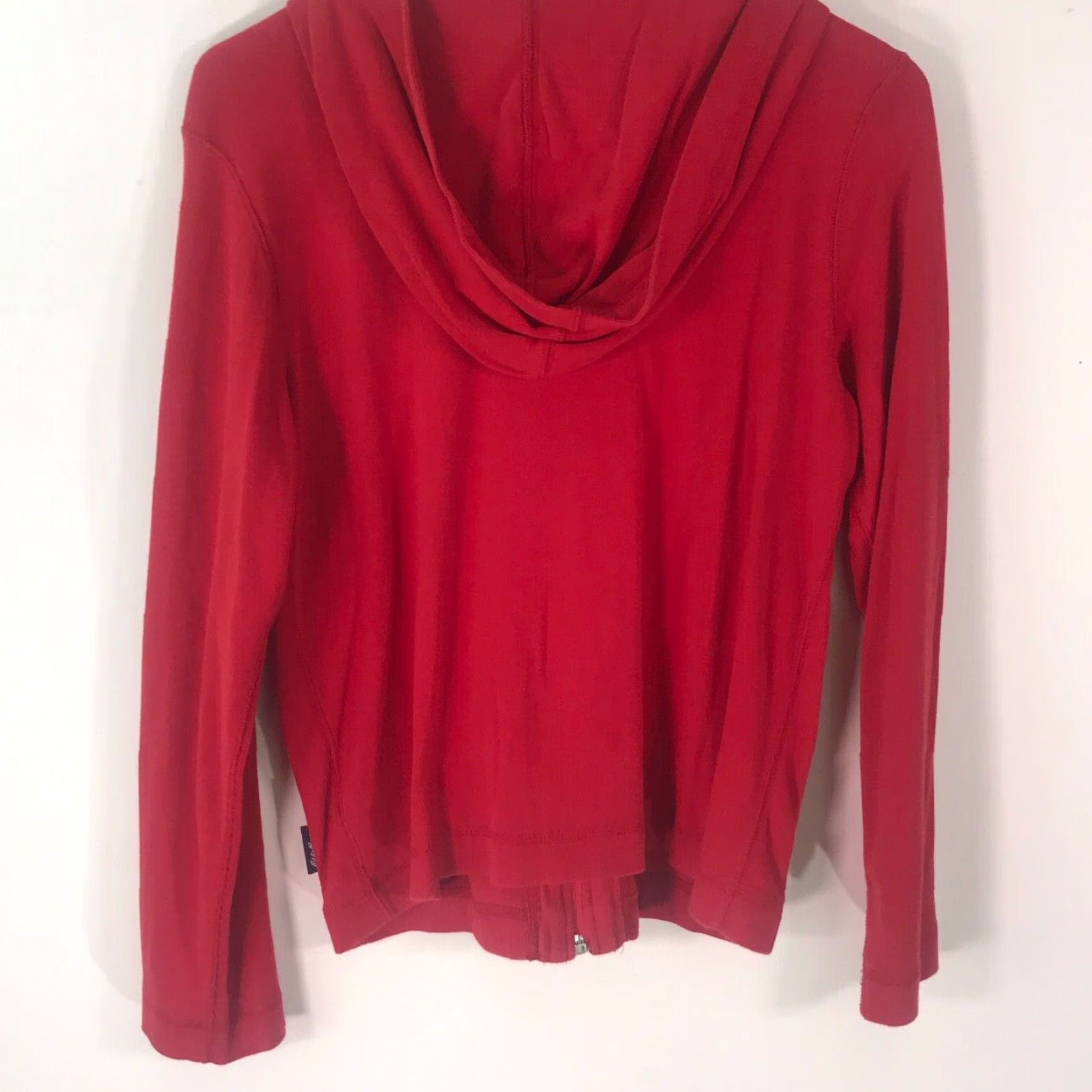 Eddie Bauer Vintage Eddie Bauer Women's Red Cotton Long Sleeve Full Zip Hoodie Size Small Size S / US 4 / IT 40 - 2 Thumbnail