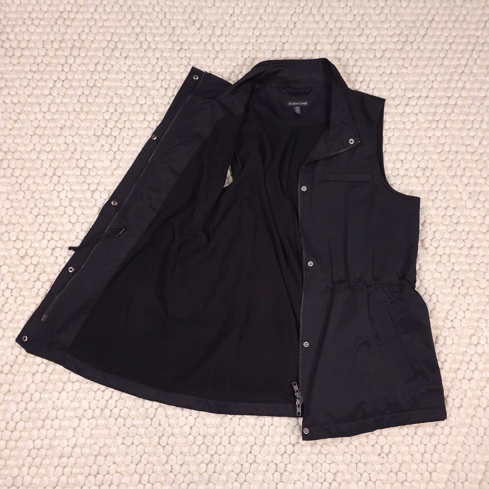 Eileen Fisher Eileen Fisher Gilet Black Sz Extra Small Size XS / US 0-2 / IT 36-38 - 7 Thumbnail