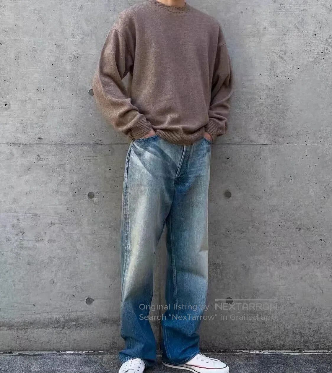 Auralee AURALEE Selvedge Faded Heavy Denim Wide Pants. Size US 32 / EU 48 - 9 Thumbnail