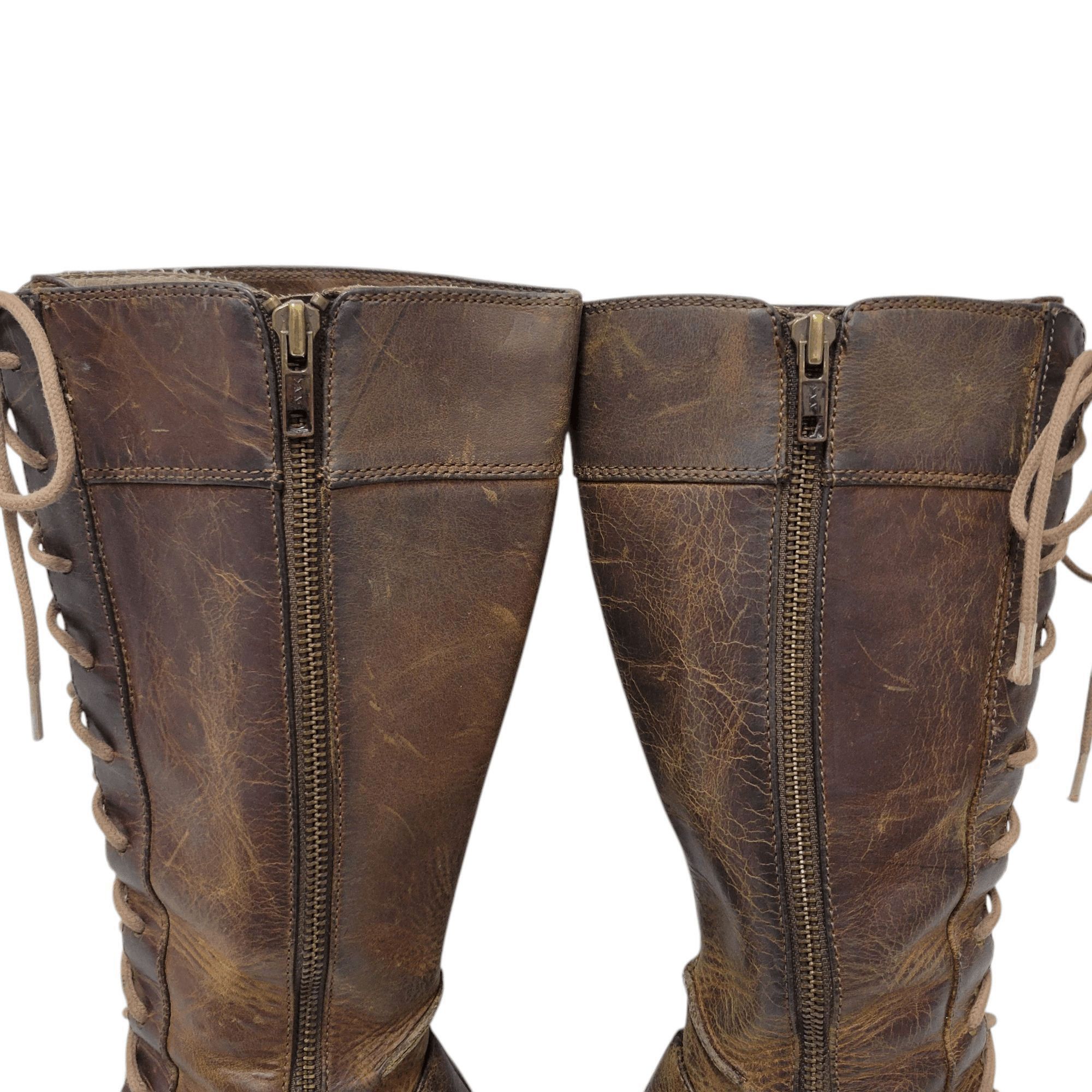 Frye Frye Villager Lace-Up Handmade Genuine Leather Boots Size 6M Size US 6 / IT 36 - 8 Thumbnail