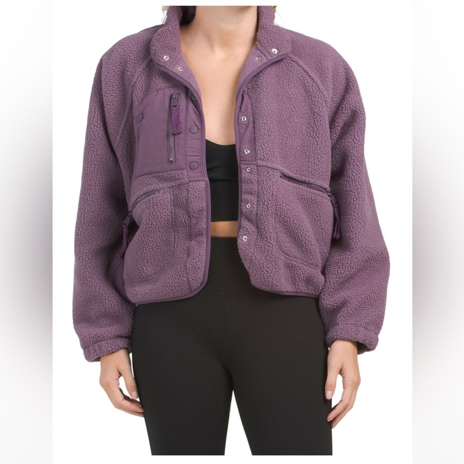 Free People FREE PEOPLE FP Movement Women's Hit the Slopes Jacket Purple Size L / US 10 / IT 46 - 4 Thumbnail