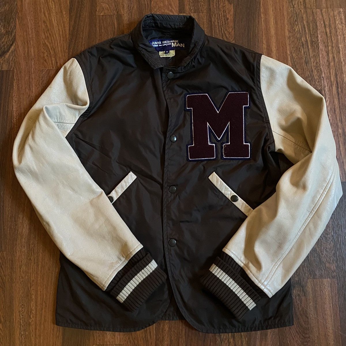 Junya Watanabe AD2008’ Junya Watanabe “M” Letterman Nylon Varsity Jacket Size US M / EU 48-50 / 2 - 1 Thumbnail