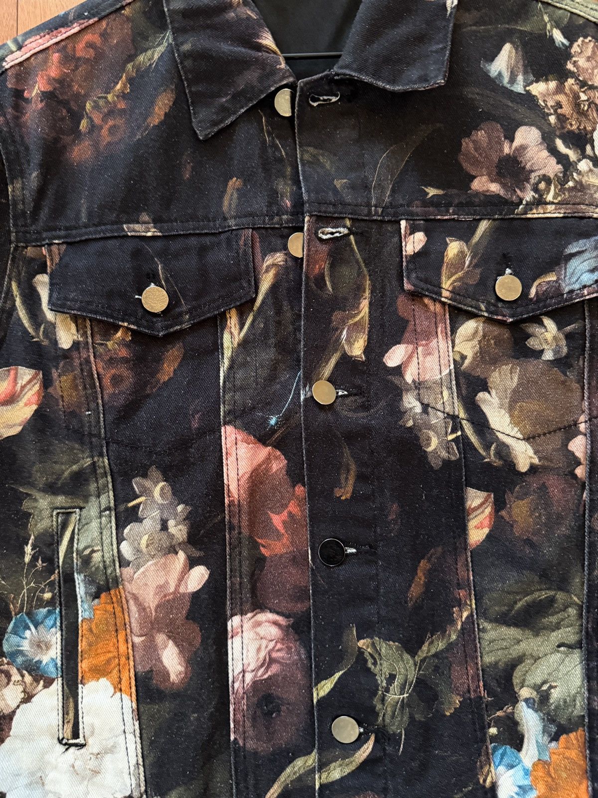 MNML Floral Trucker Jacket Size US M / EU 48-50 / 2 - 4 Thumbnail