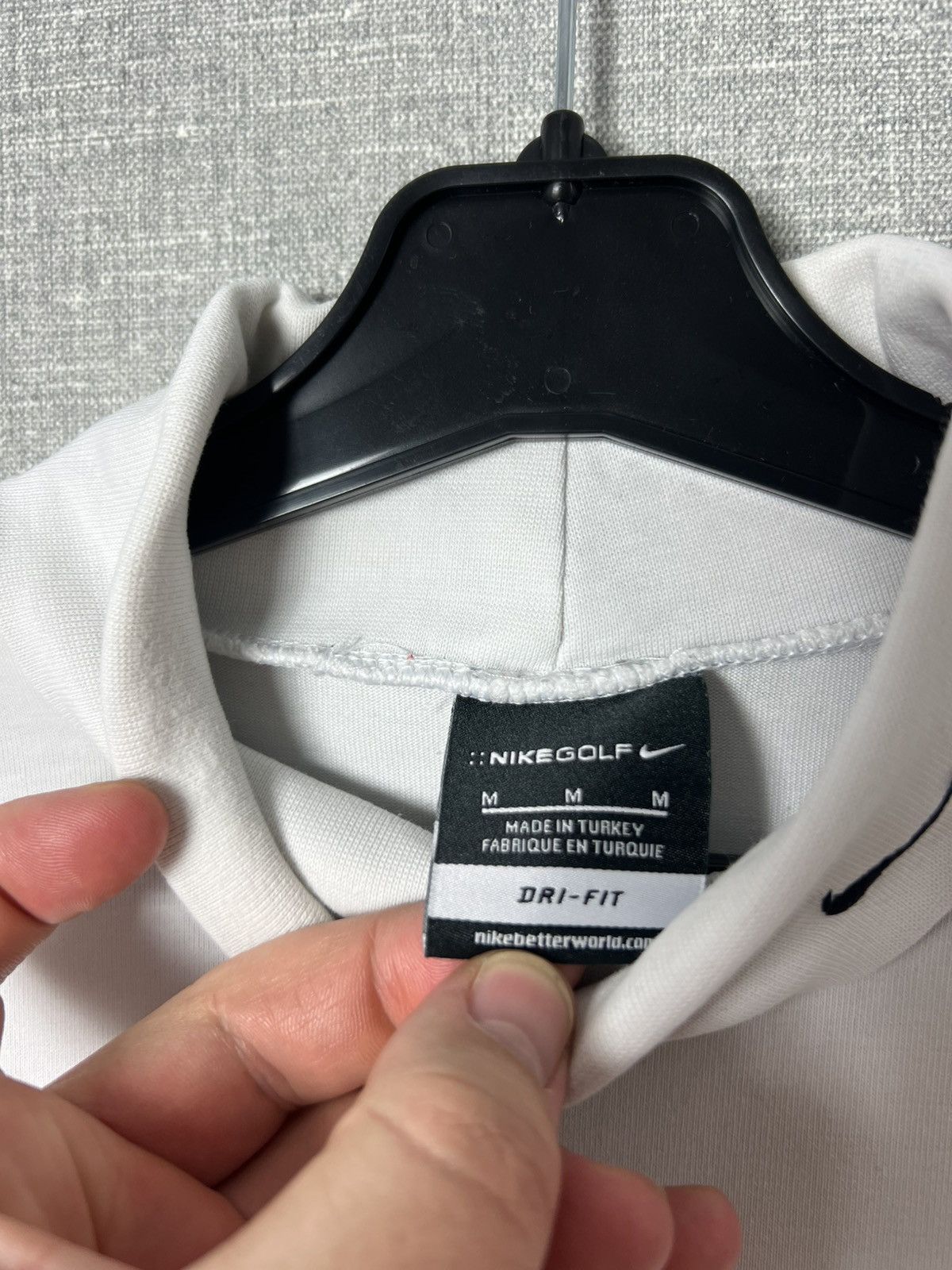 Nike Nike White Turtleneck Long Sleeve Swoosh Logo On Collar Size US M / EU 48-50 / 2 - 16 Thumbnail