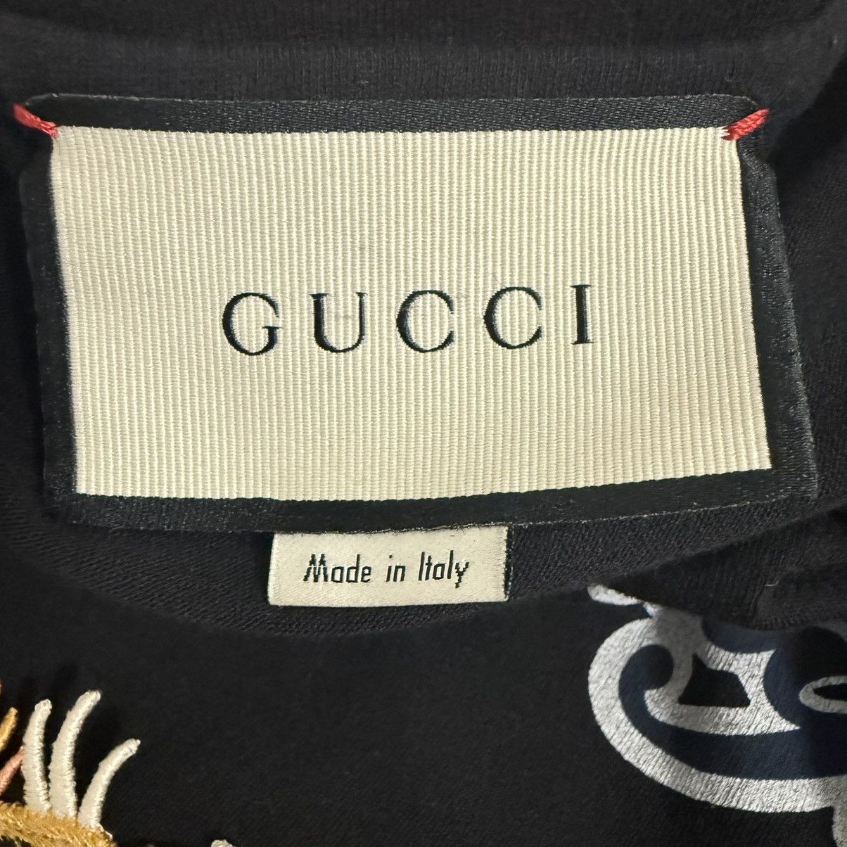 Gucci "Gucci ""L'Aveugle par Amour"" Applique Black T-Shirt Sz XL" Size US XL / EU 56 / 4 - 9 Thumbnail