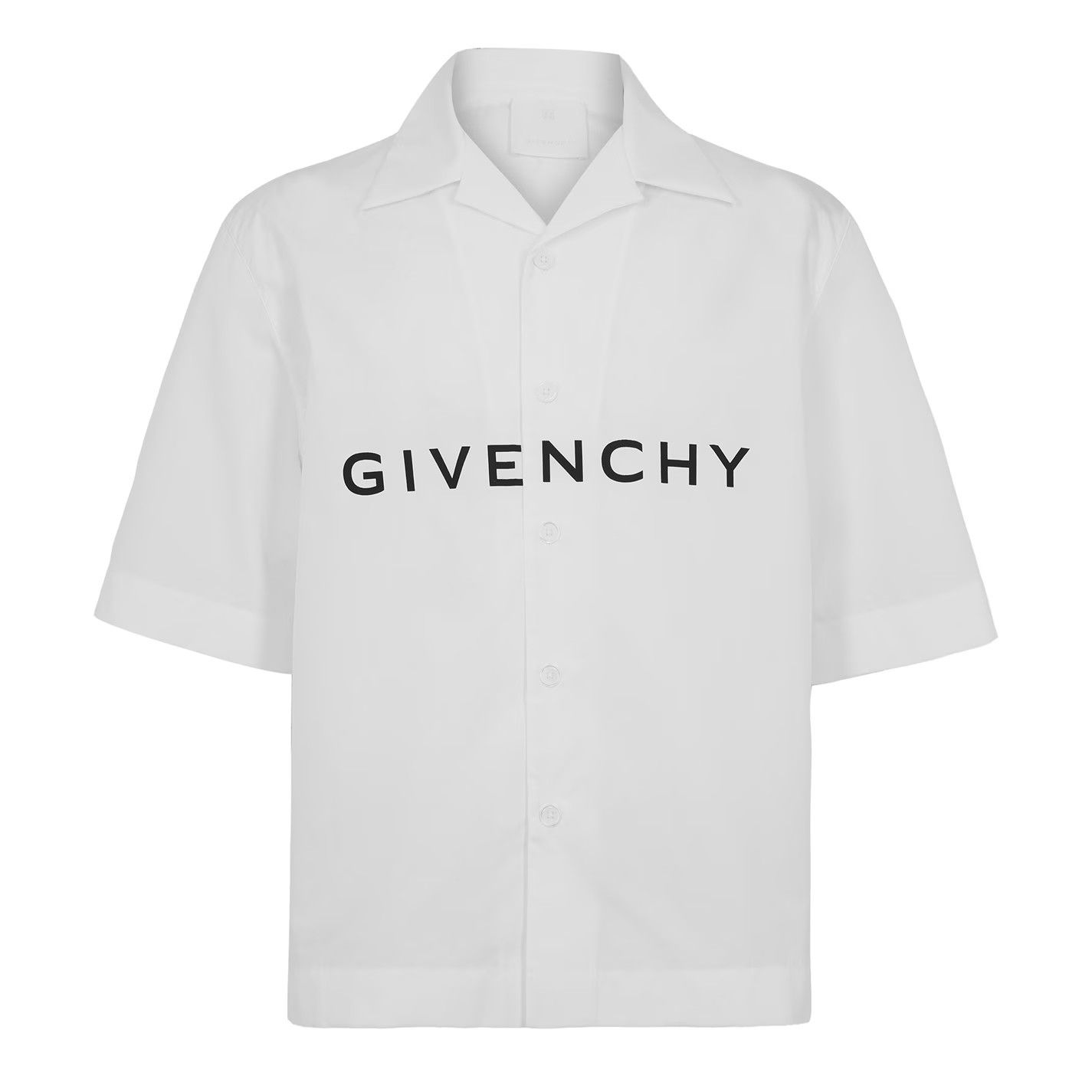 Givenchy o1g2r1mq0426 Boxy Fit Short Sleeve Plain Shirt in White Size US S / EU 44-46 / 1 - 1 Thumbnail
