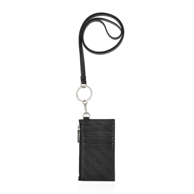 Balenciaga o1bcso1str1124 Size: OS / Cash Card Case On Keychain Balck Size ONE SIZE - 3 Thumbnail