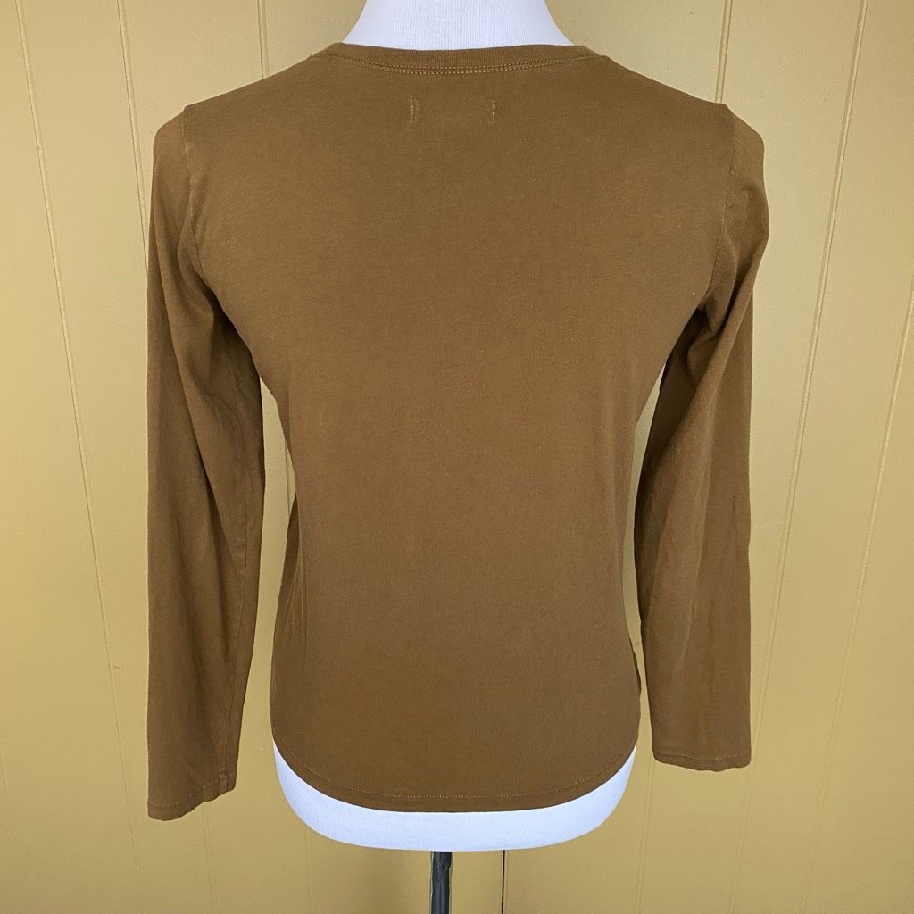 Madewell Madewell women XS scoopneck Longsleeve fitted tan shirt Size XS / US 0-2 / IT 36-38 - 7 Thumbnail