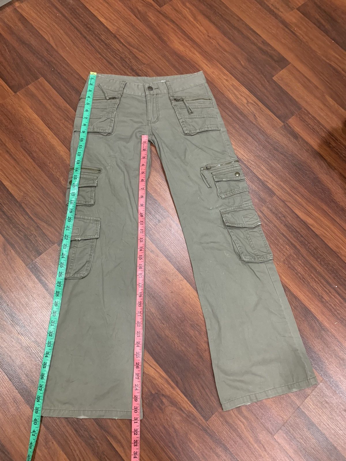 If Six Was Nine × Le Grande Bleu (L.G.B.) 💥 Flared 💥M. Deux Cargo Pants Size 30" / US 8 / IT 44 - 6 Thumbnail