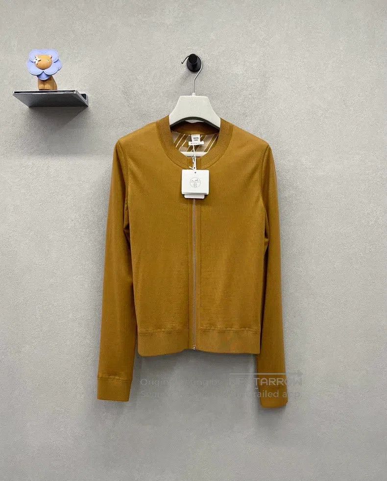 Hermes Hermes Caramel-colored cardigan jacket Size XS / US 0-2 / IT 36-38 - 1 Thumbnail