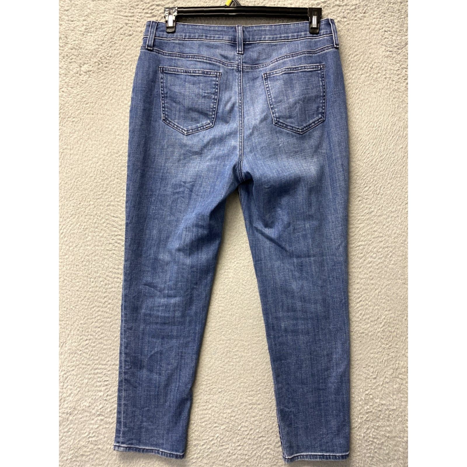 Vintage Chico's So Slimming Girlfriend Slim Leg Ankle Jeans 34x27 Blue Denim Womens Jeans Size 24" / US 00 / IT 34 - 5 Thumbnail