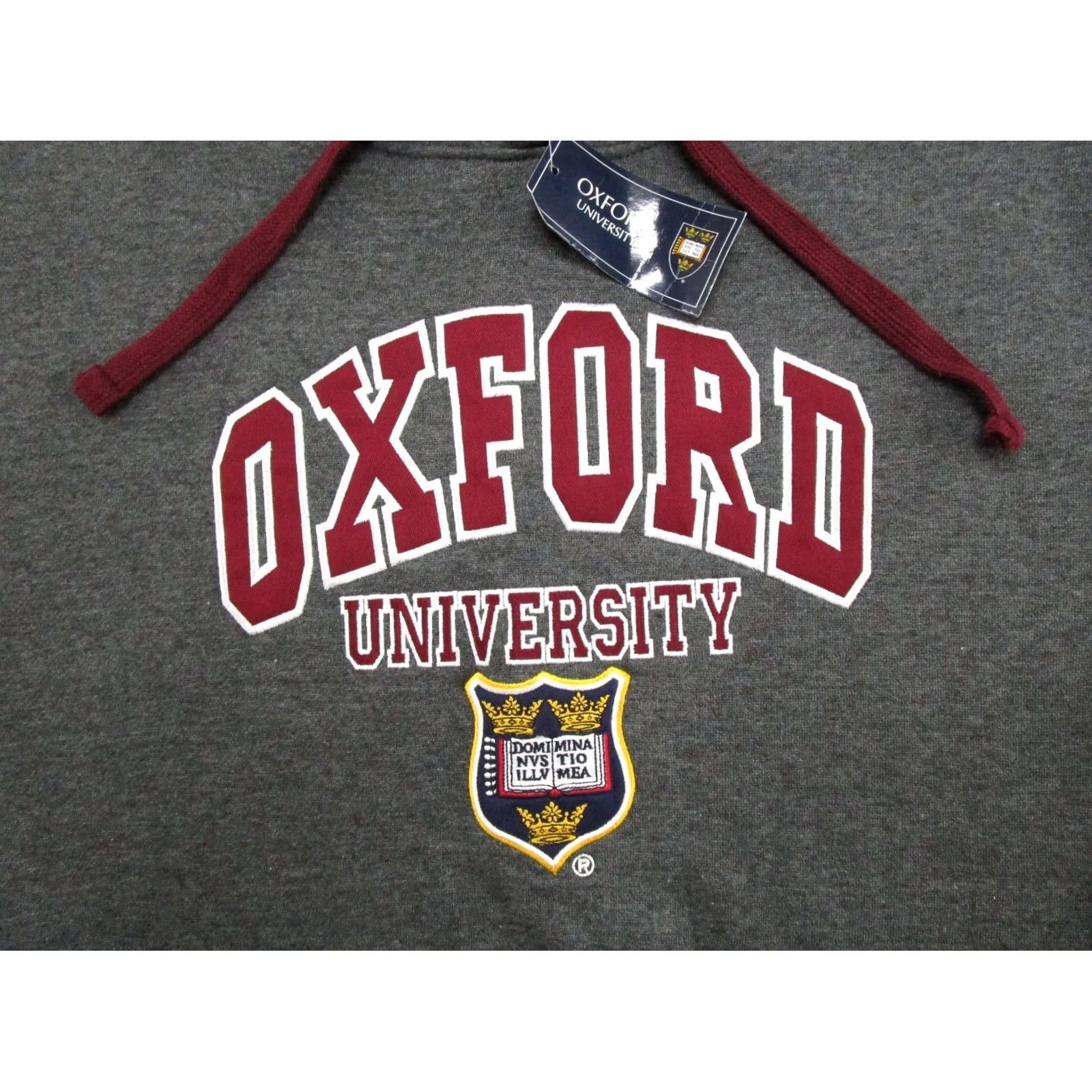 Vintage OXFORD Hoodie Pullover Oxford University Gray L Men Regular Hooded Pockets Embroidered Logo Navy Size US L / EU 52-54 / 3 - 2 Thumbnail