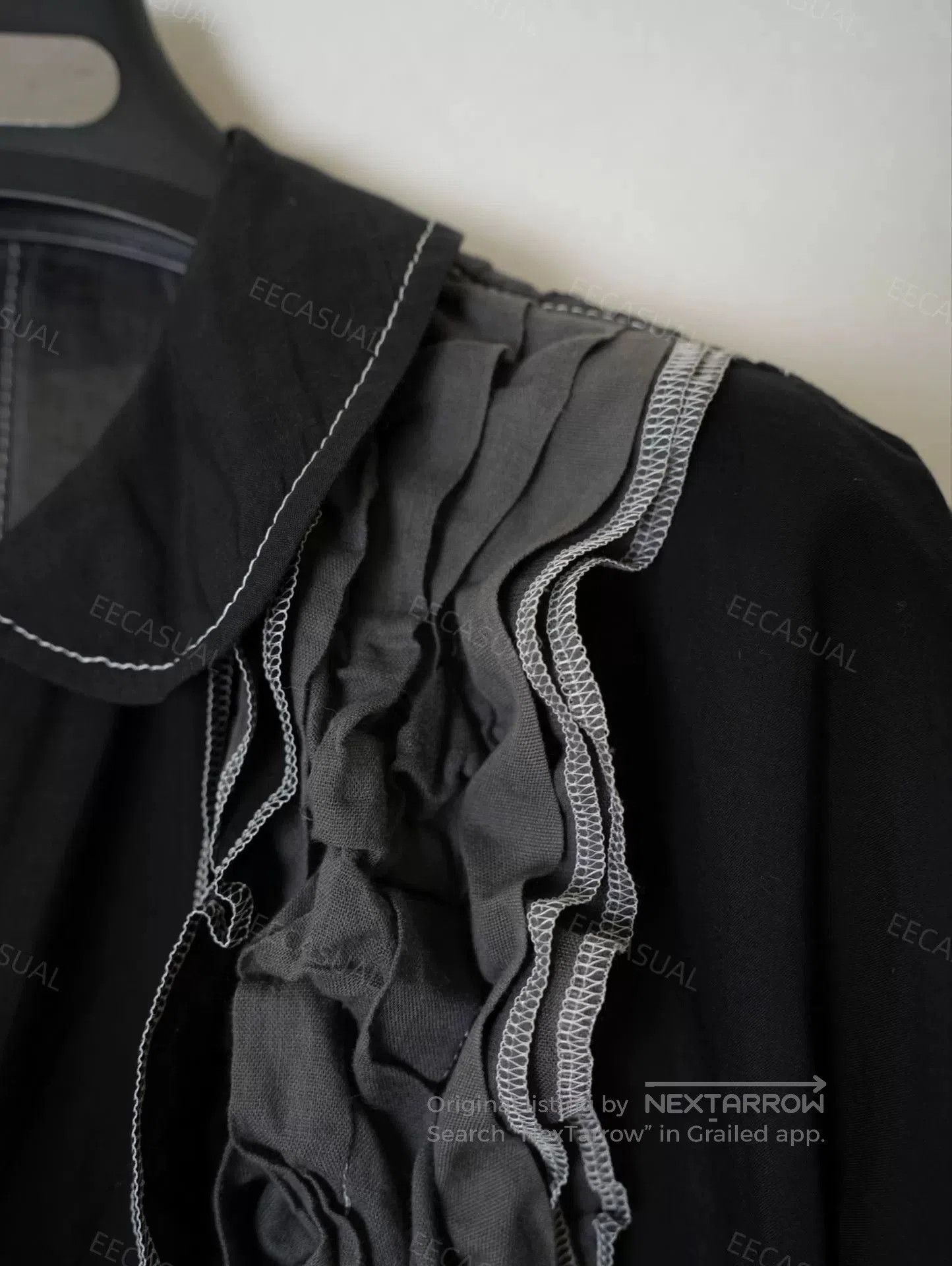 CDG by Comme des Garcons CDG Tricot Layered Ruffle Collar Top. Size M / US 6-8 / IT 42-44 - 9 Thumbnail
