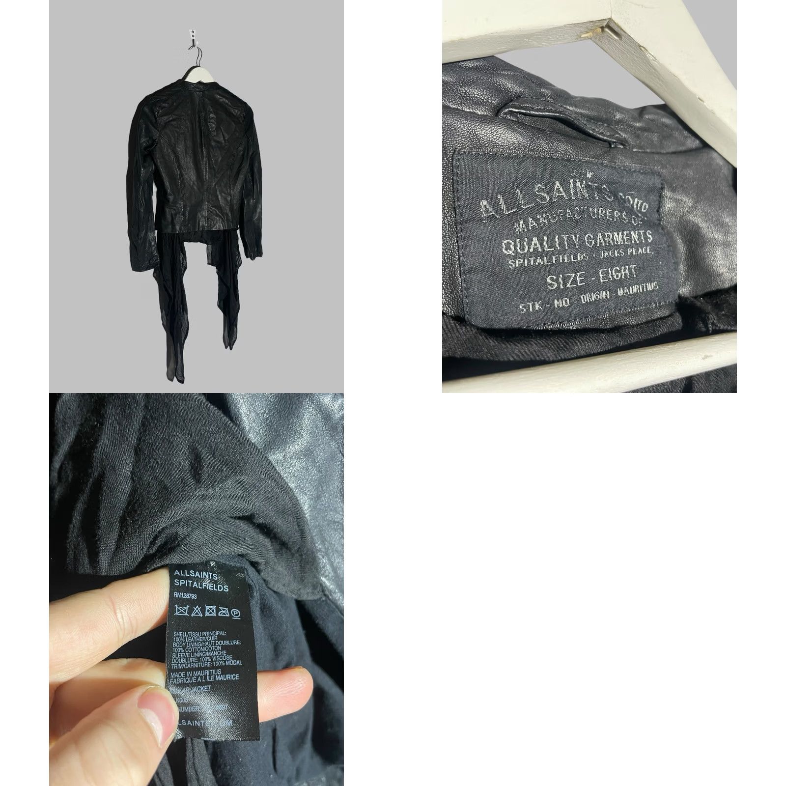 Allsaints All Saints Ashlar Jacket Women’s Size 8 Avant Garde Leather Size M / US 6-8 / IT 42-44 - 8 Thumbnail
