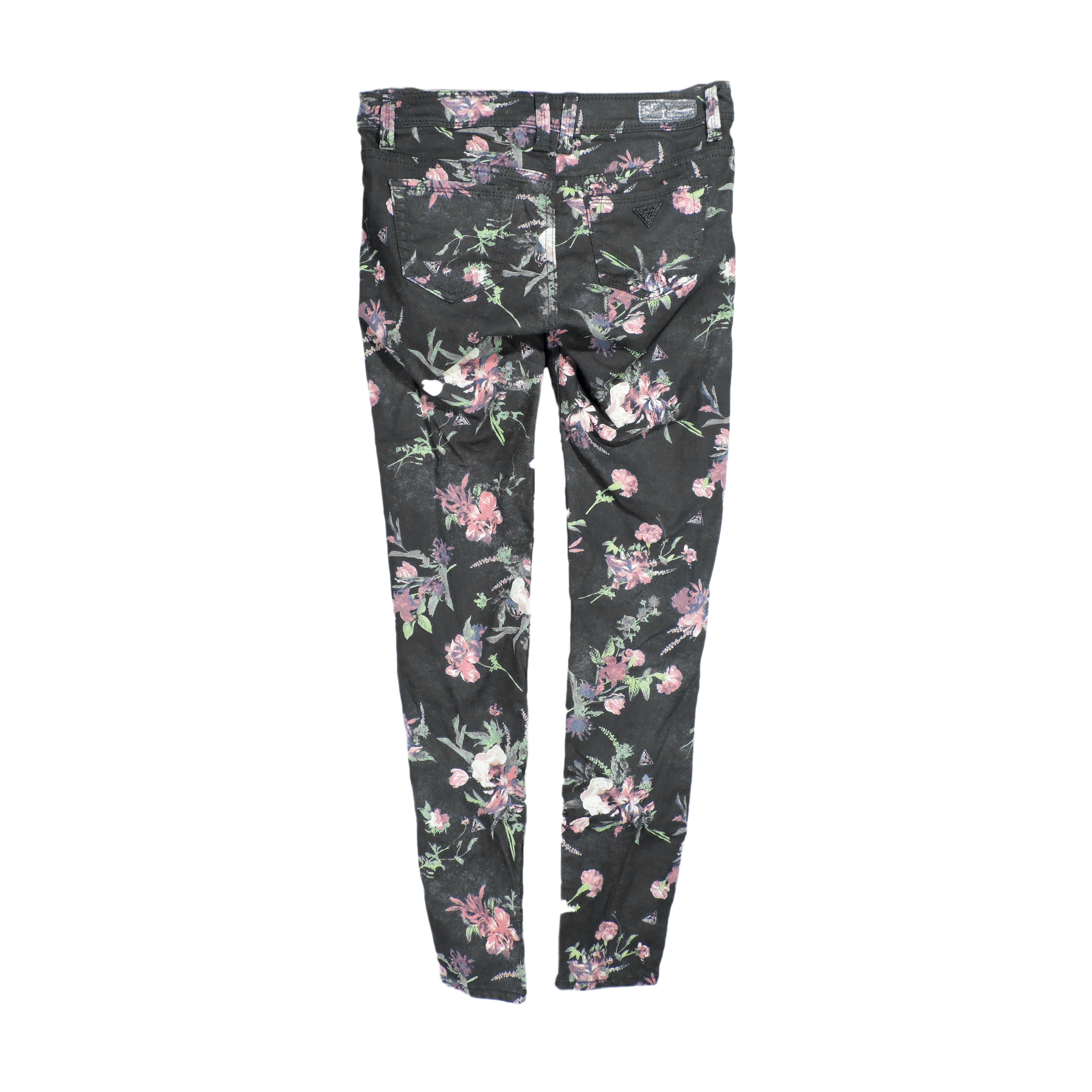 Guess GUESS ULTRA ANGKLE SKINNY FLOWERS DENIM LONG PANTS Size 26" / US 2 / IT 38 - 2 Thumbnail