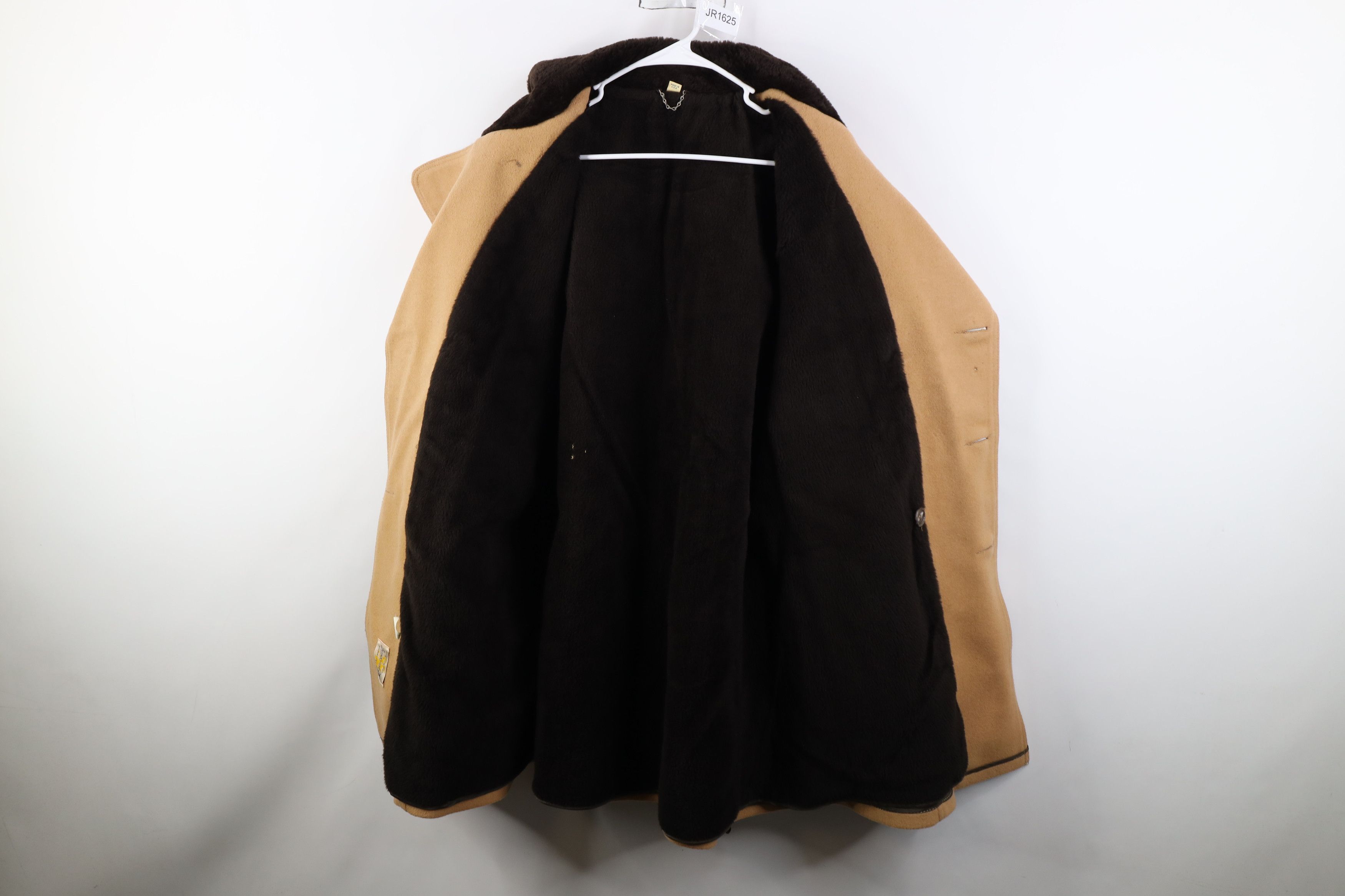 Vintage Vintage 70s Streetwear Wool Rancher Peacoat Jacket Beige USA Size US XXL / EU 58 / 5 - 11 Thumbnail
