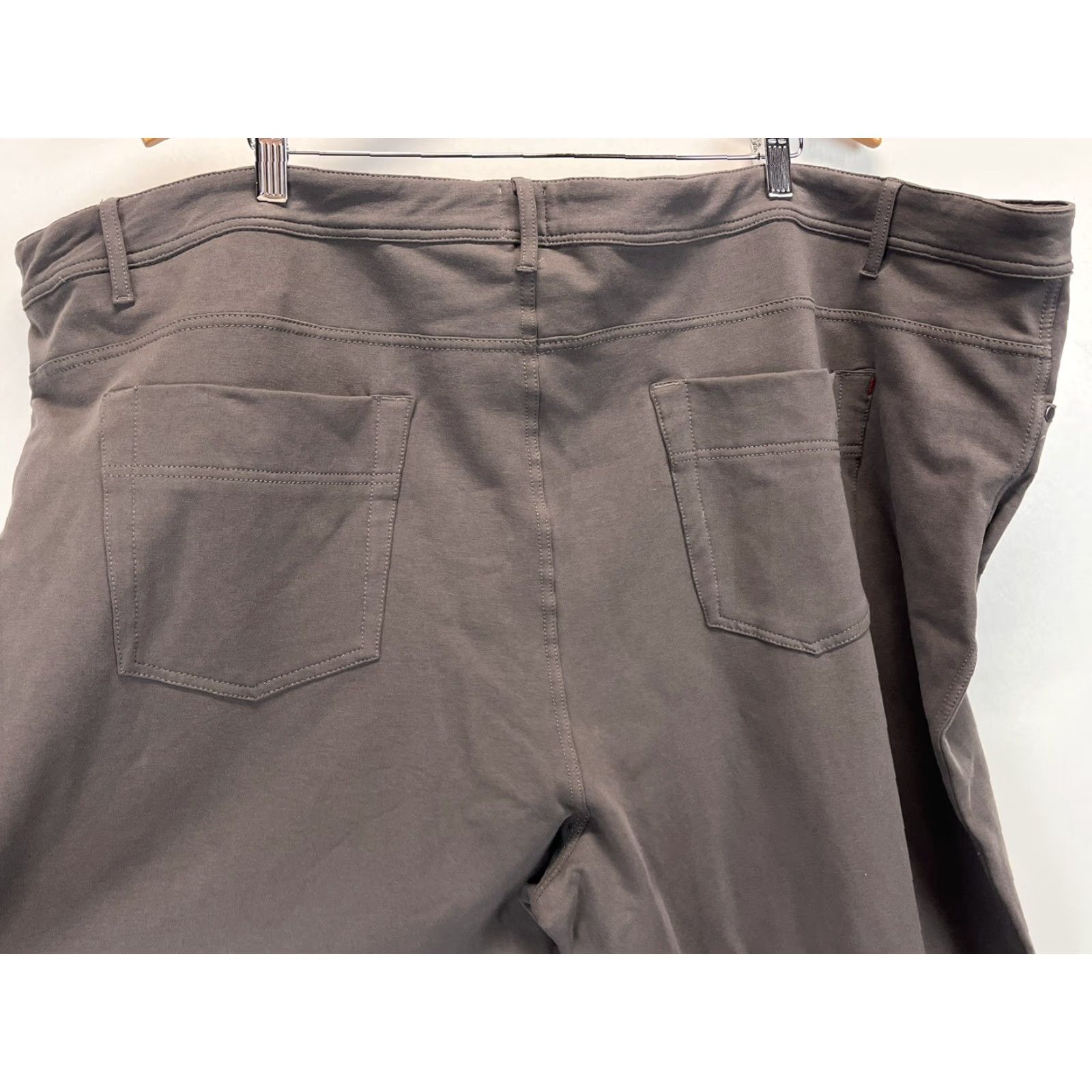 Vintage Swet Tailor Pants Mens 54x34 Big & Tall Casual Stretch Cotton Blend Brown Grey 5-Pocket Design Straight Inseam 34 NWT Size US 38 / EU 54 - 4 Thumbnail