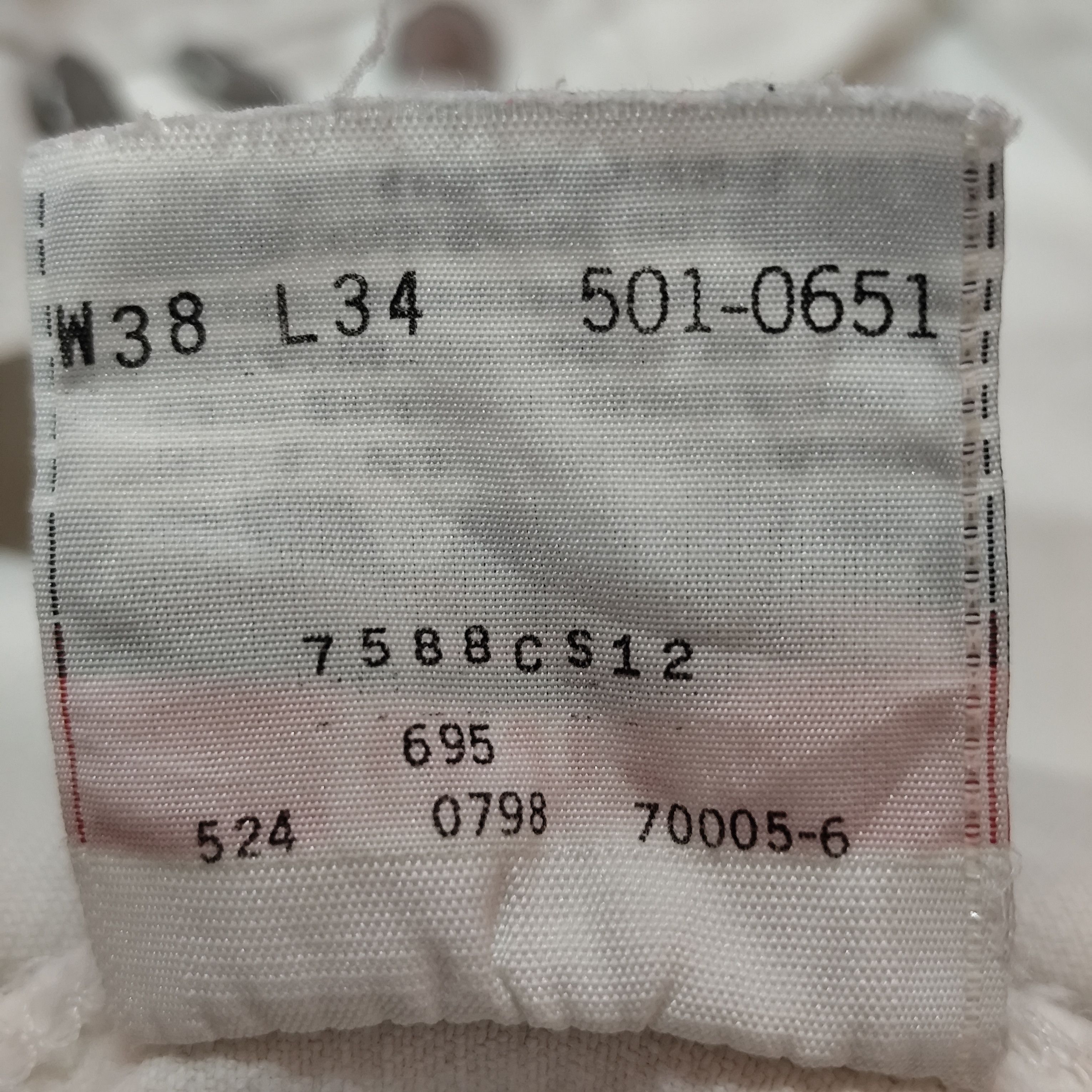 Levi's × Vintage 🇺🇸VINTAGE LEVIS 501 WHITE JEANS MADE IN USA Size US 38 / EU 54 - 18 Thumbnail