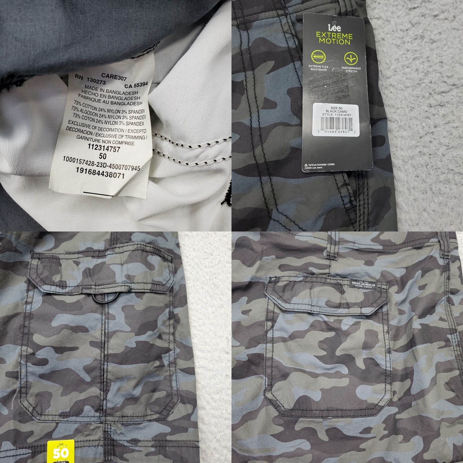 Lee Lee Women's 50 Multicam Camo Extreme Motion Crossroad Cargo Shorts Cargo Pocket Stretch Size 36" / US 14 / IT 50 - 8 Thumbnail