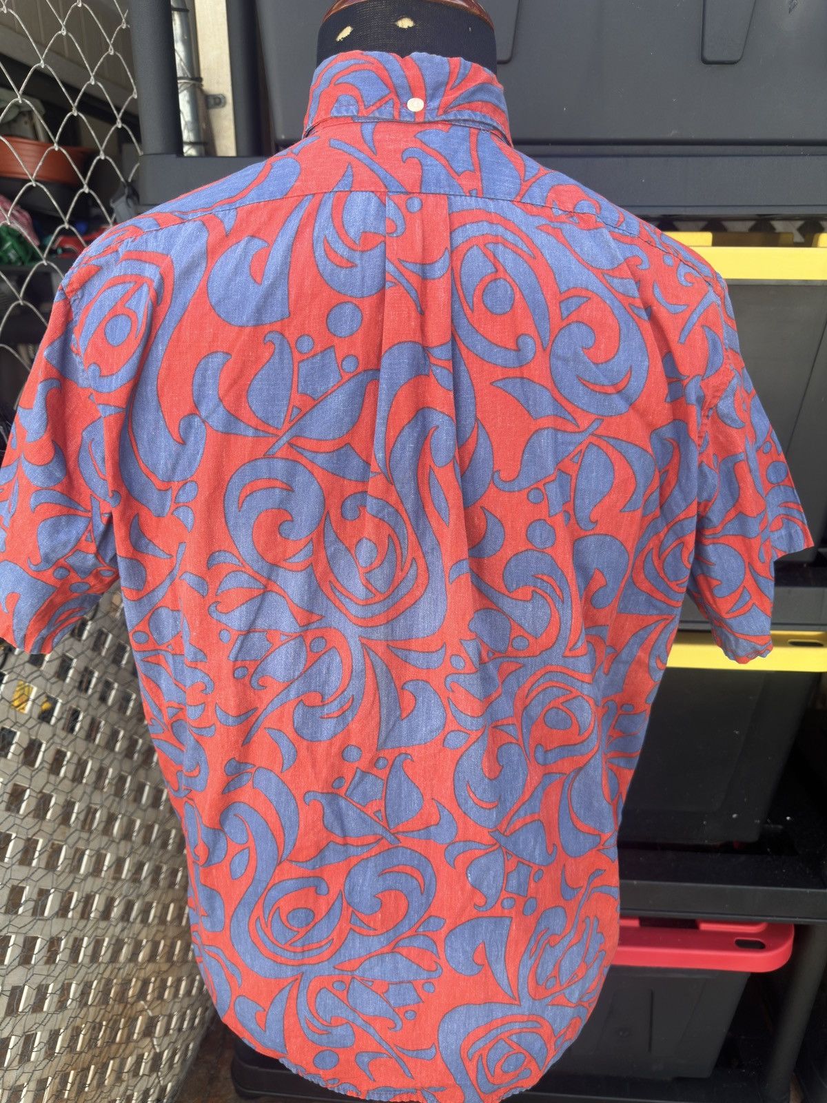 Reyn Spooner Reyn Spooner Alfred Shaheen Red/Blue Full Button Men's M Size US M / EU 48-50 / 2 - 2 Thumbnail