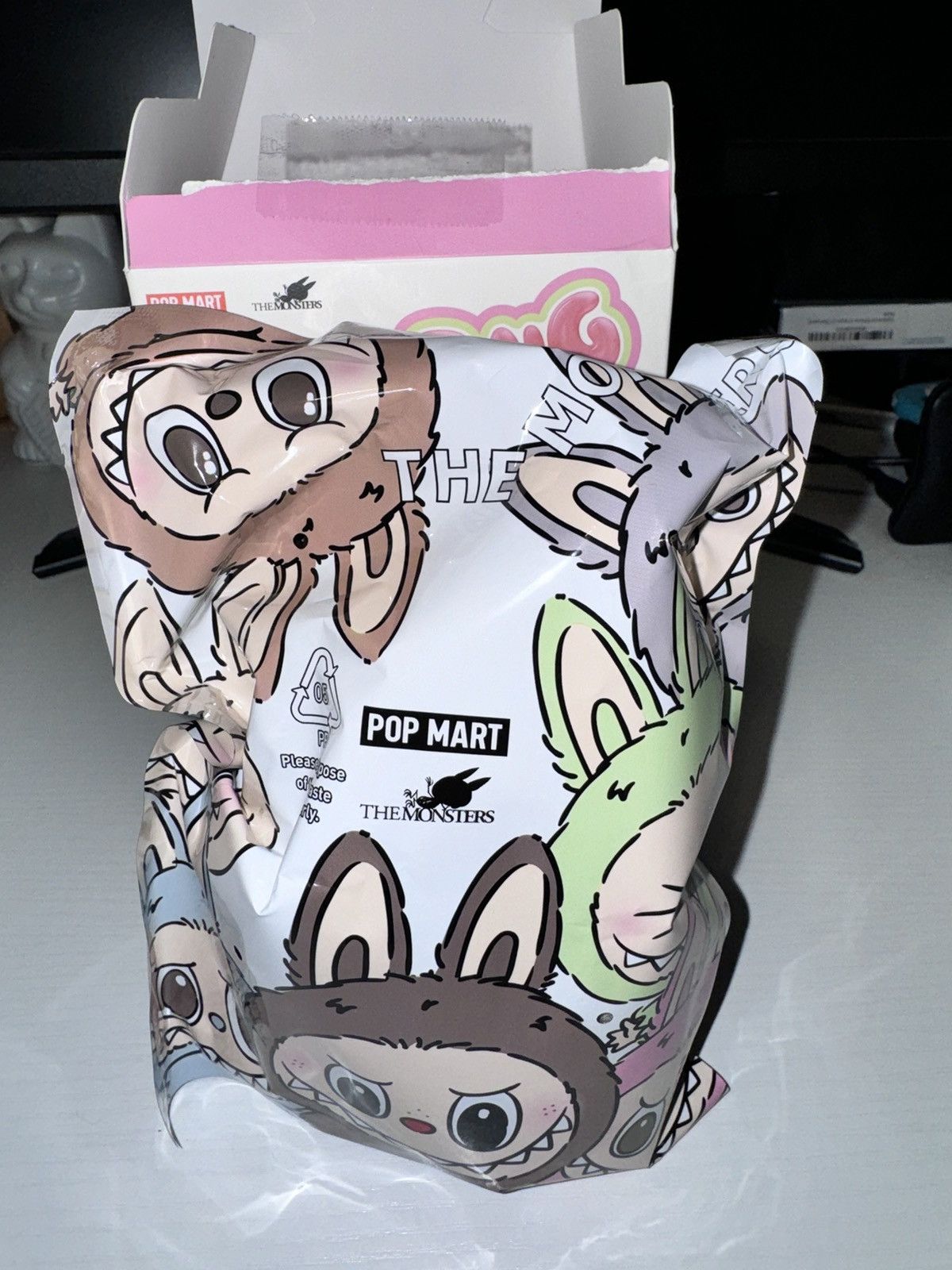 POP MART Labubu Exciting Macaron Series Toffee Sealed