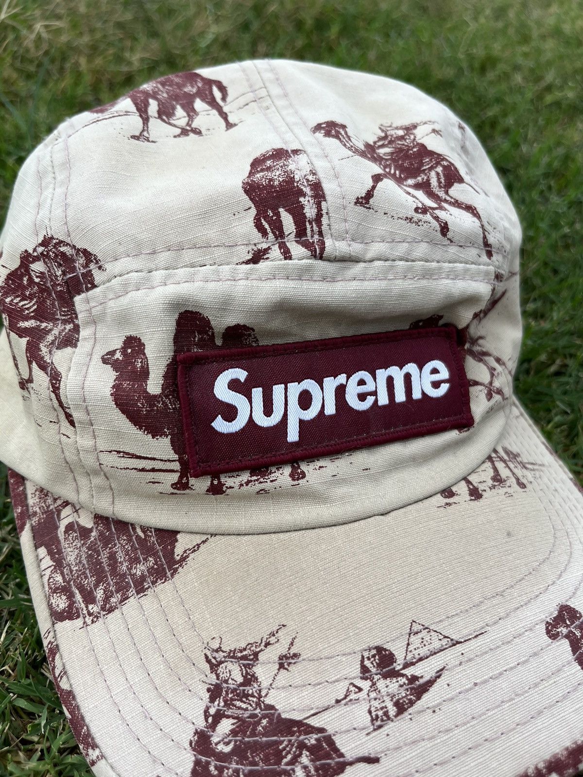 Supreme Supreme SS12 Camel Camp Cap Hat Size ONE SIZE - 2 Thumbnail