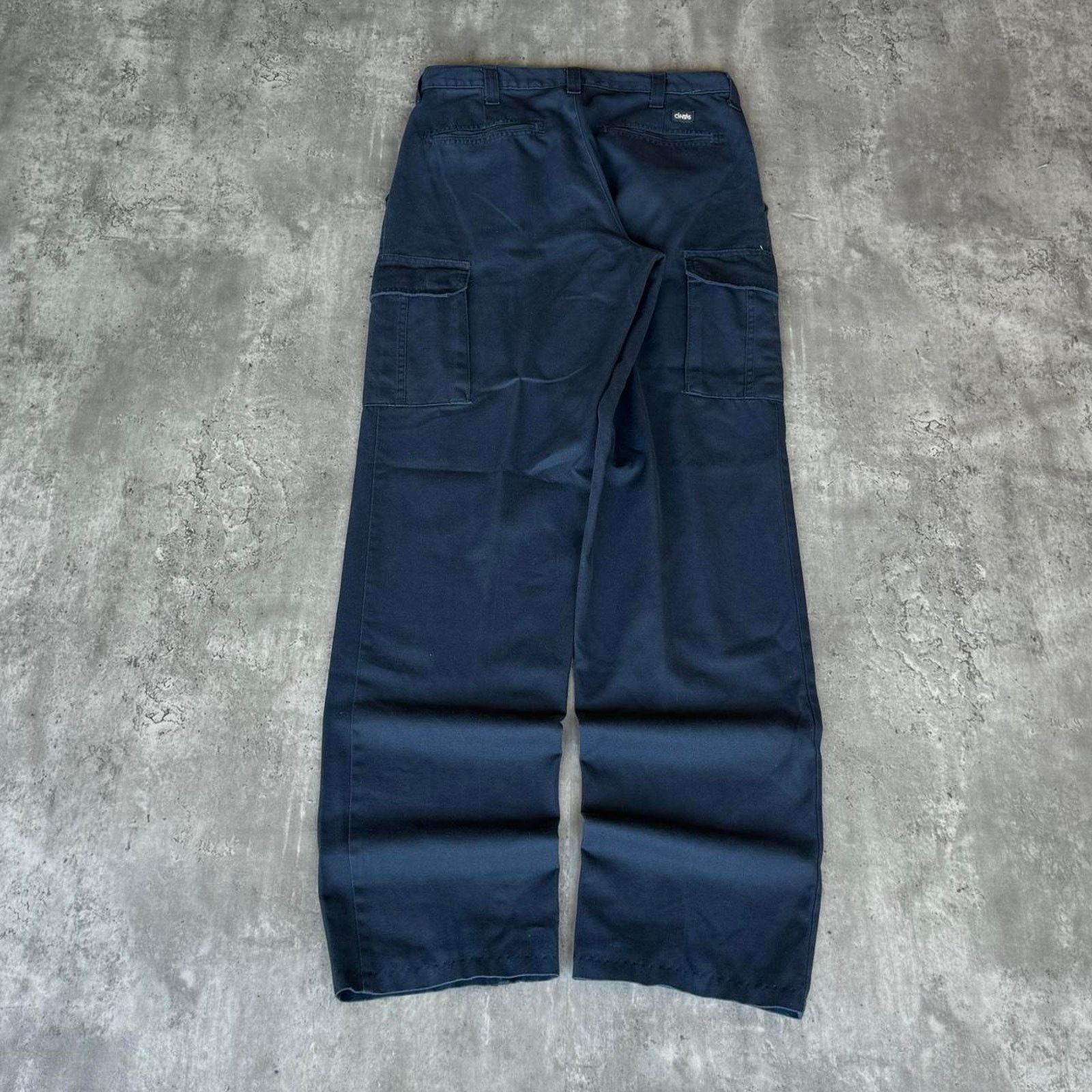 Carhartt × Cintas × Vintage Carhartt Style Blue Cargo Skater Grunge Cyber Tech Pants Size US 31 - 2 Thumbnail