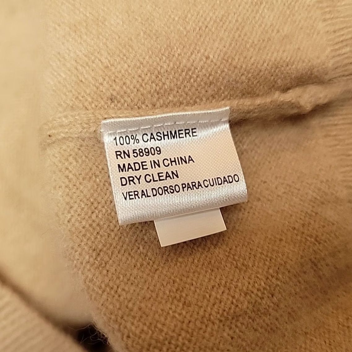 Vintage Alex Marie Turtleneck Sweater Womens Medium Tan Beige Cashmere Knit Luxury Soft Size M / US 6-8 / IT 42-44 - 6 Thumbnail