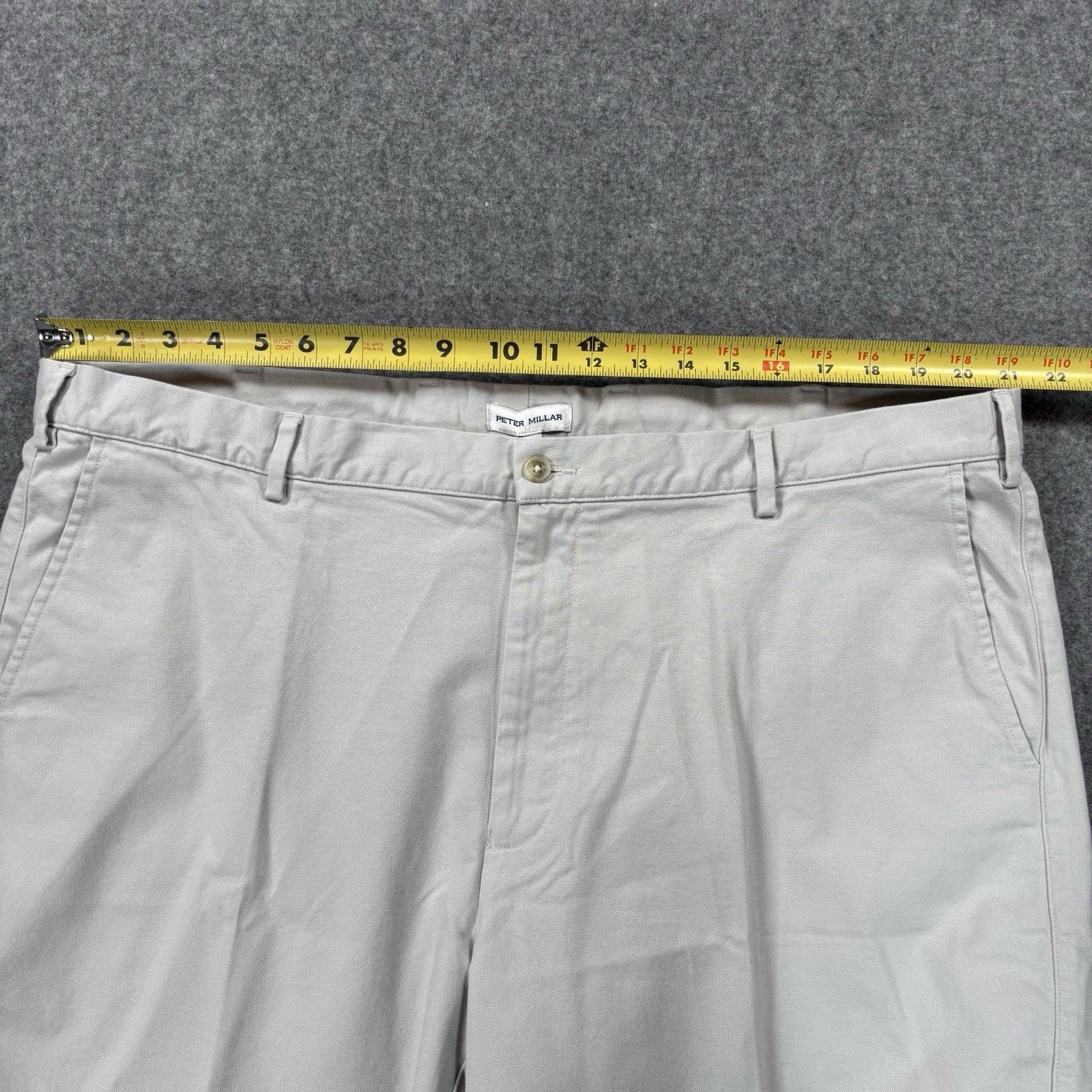Peter Millar Peter Millar Crown Chino Shorts Men's 42 Grey ME0B05 NWT Size US 42 / EU 58 - 8 Thumbnail