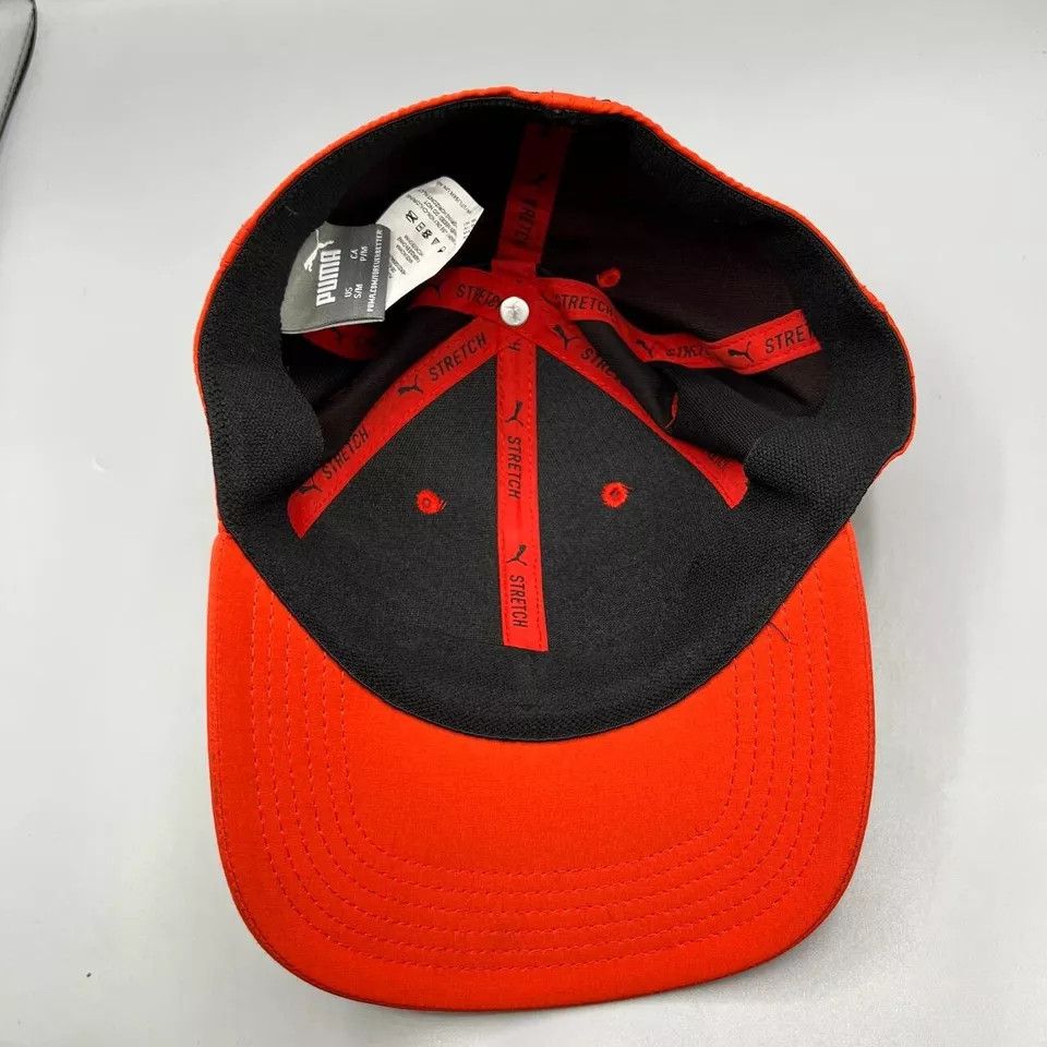 Puma Puma Hat Men Small-Medium Red Stretch Fitted Cap S-M Size ONE SIZE - 4 Thumbnail