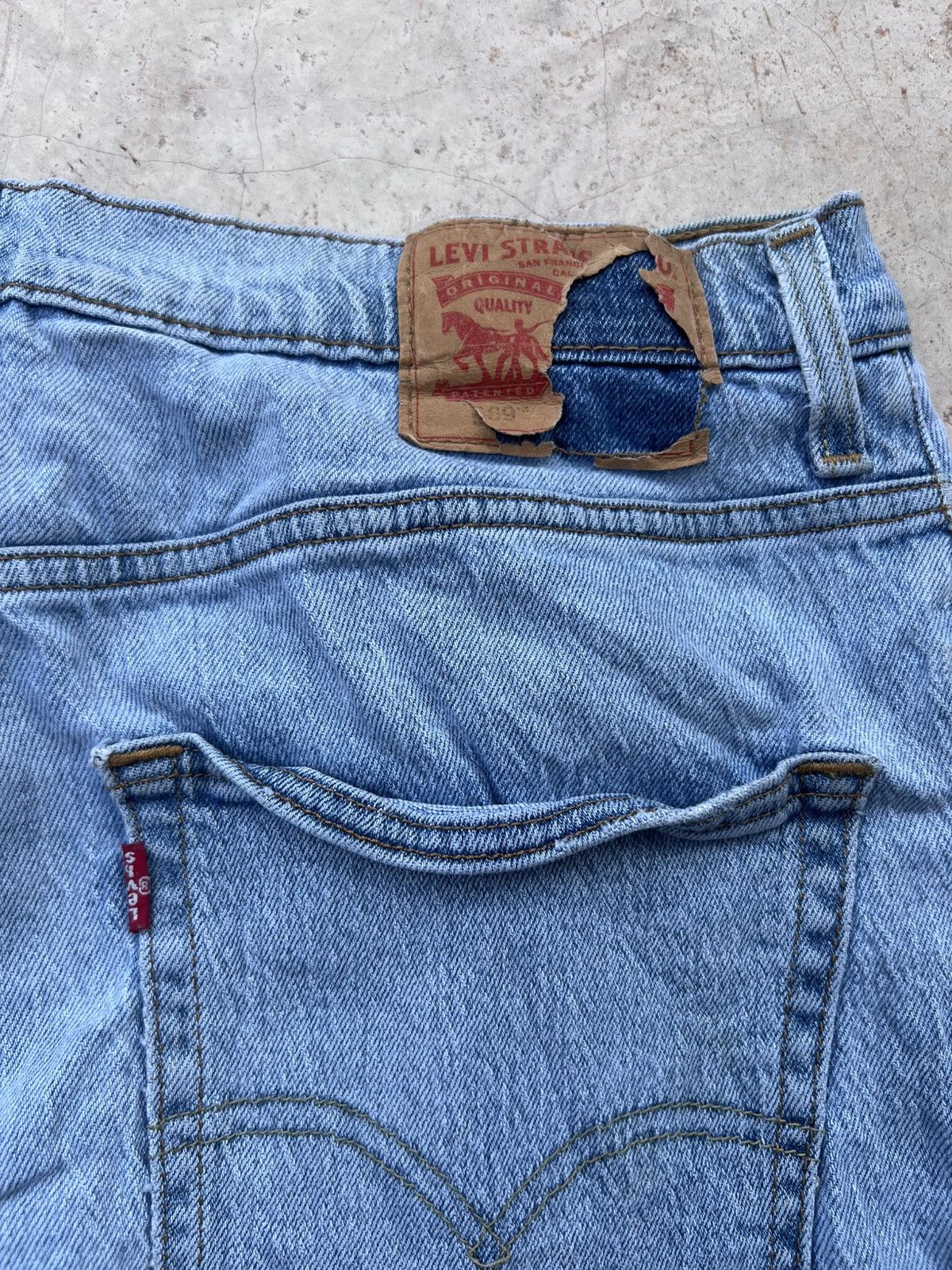 Levi's Vintage Levis Baggy Short Denim Size US 35 - 4 Thumbnail