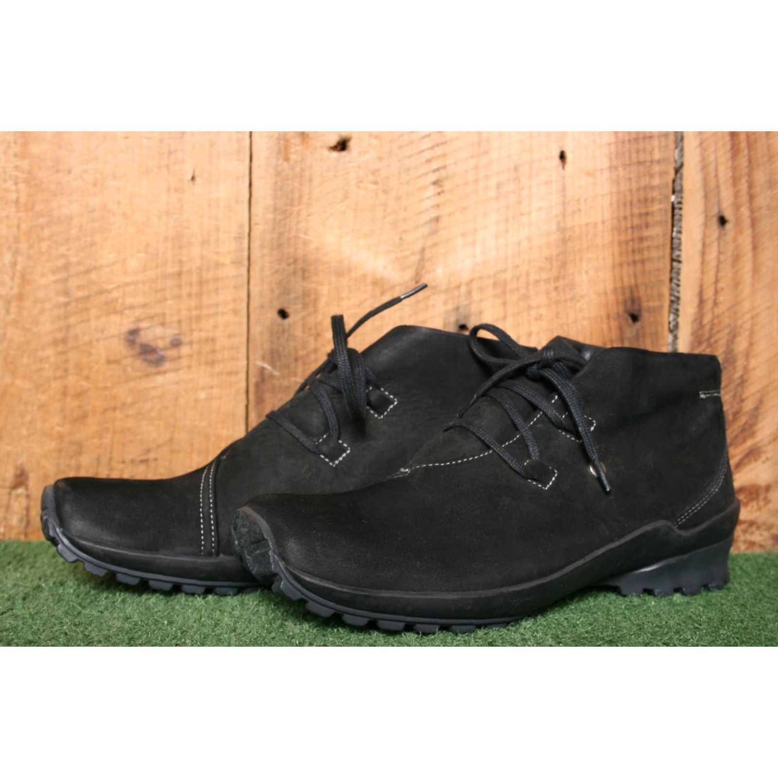 Vintage VINTAGE Wolky Bootie Black Nubuck Lace Up Wedge Ankle Boots US 9 EUR 40 Womens Men’s? Size US 9 / IT 39 - 2 Thumbnail