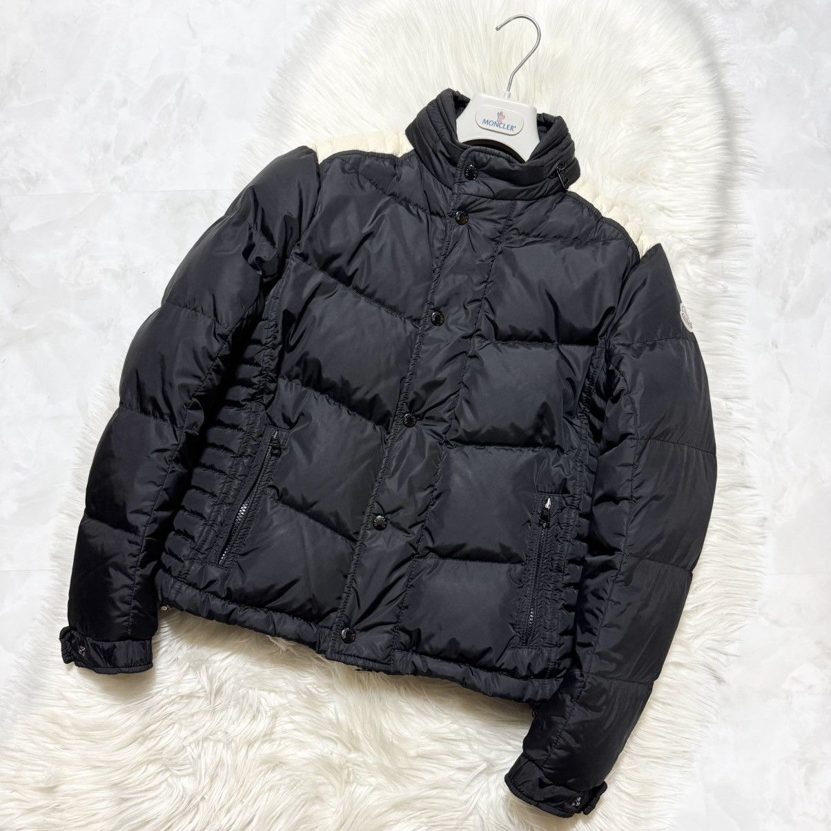 Moncler good condition Moncler AUSTIN biker down jacket 1 black Size US S / EU 44-46 / 1 - 7 Thumbnail