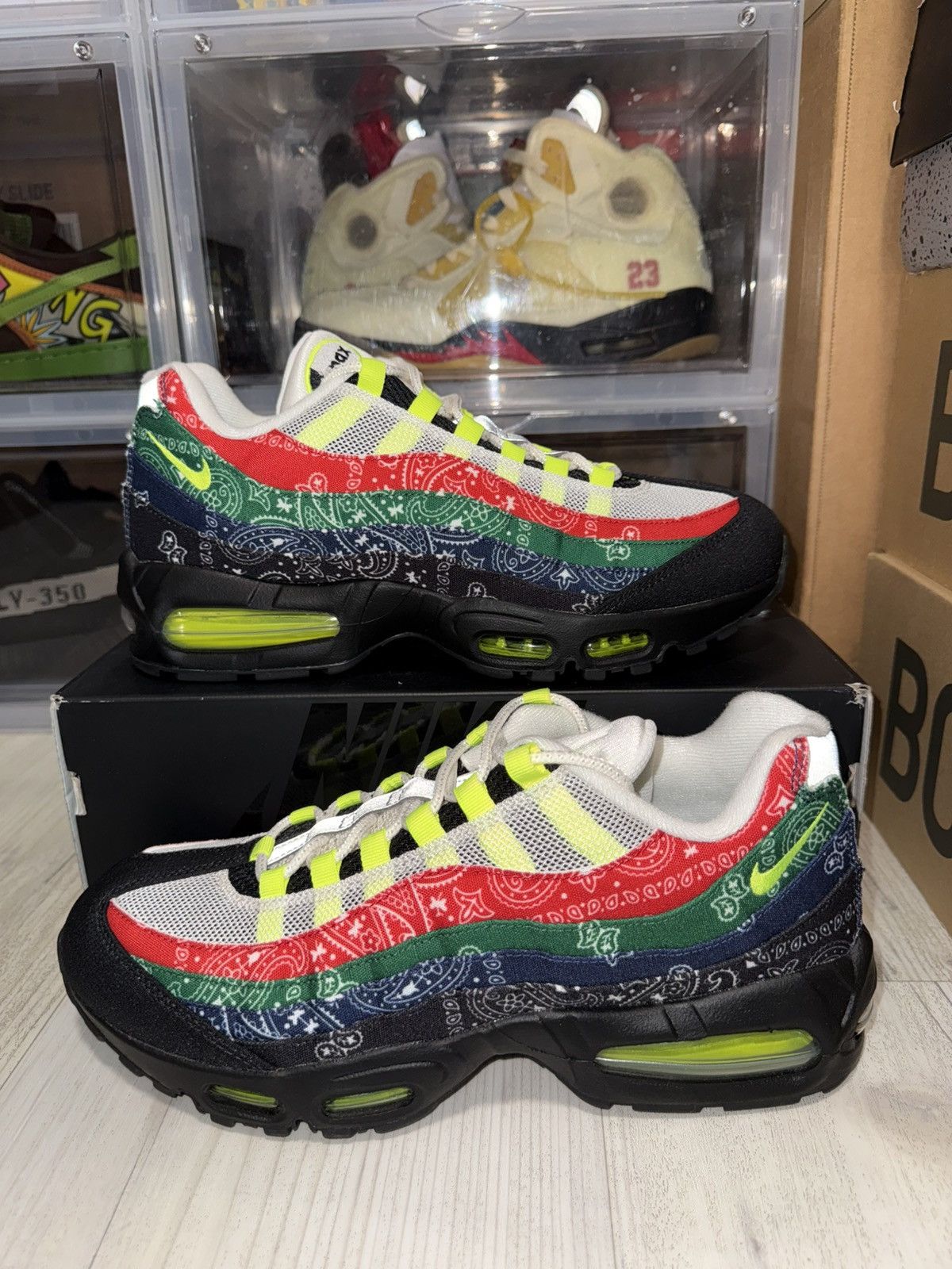 Nike Nike Air Max 95 OG Big Bubble Neon Paisley Size US 10.5 / EU 43-44 - 2 Thumbnail